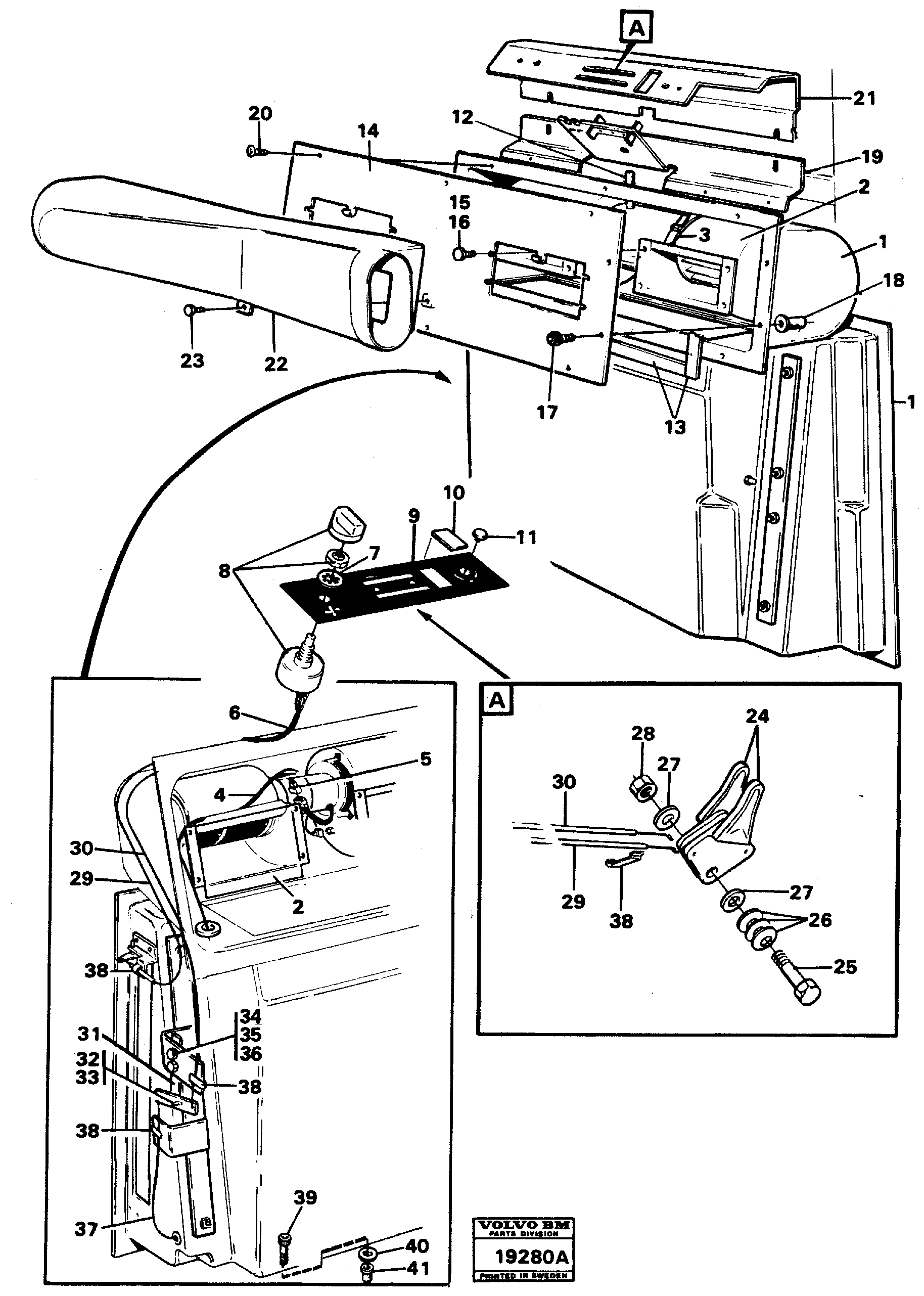 Схема запчастей Volvo L90 - 12652 Controls L90 L90