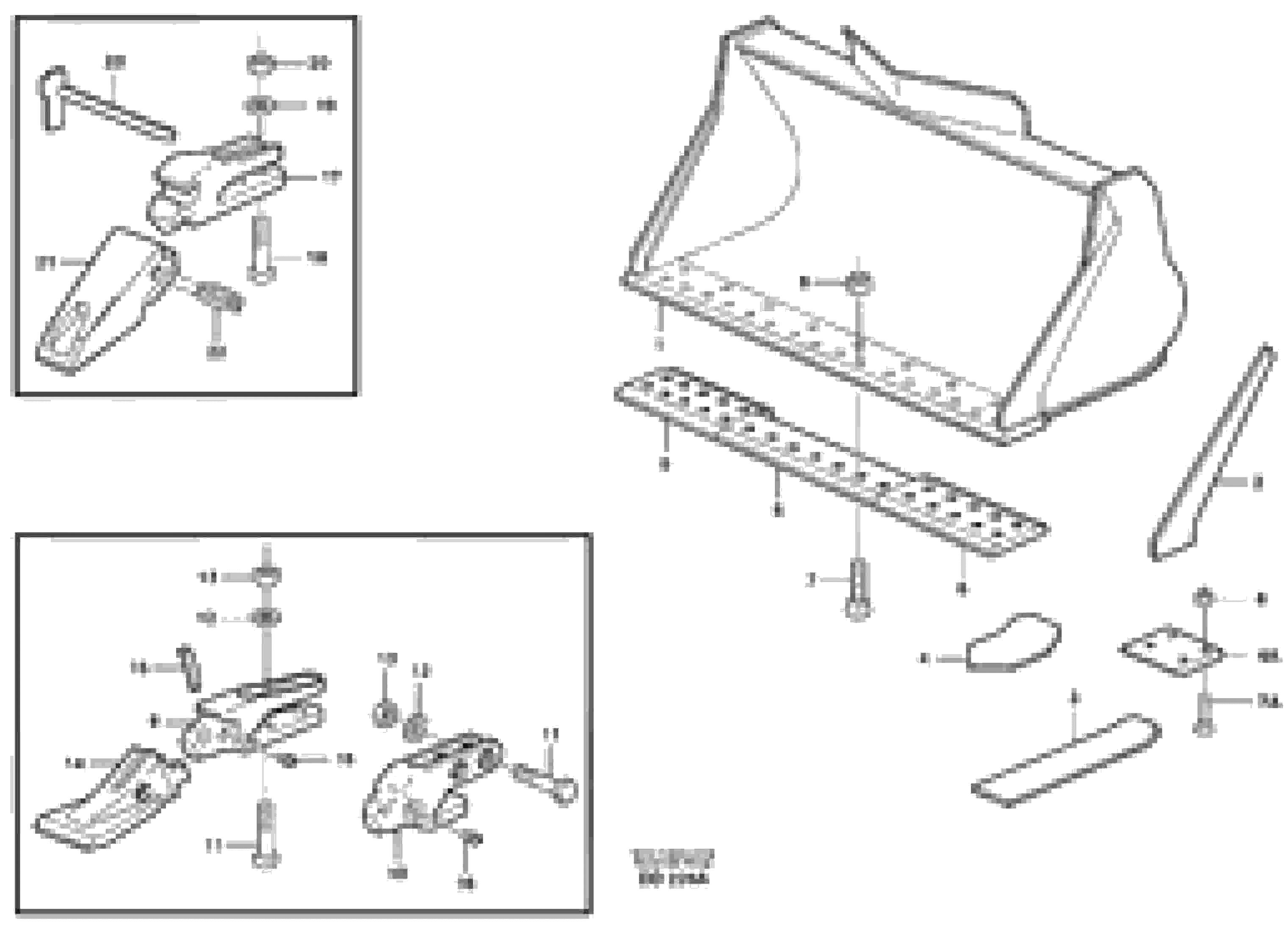 Схема запчастей Volvo L90 - 80891 Bucket, straight lip, alt. edge savers or teeth ATTACHMENTS ATTACHMENTS WHEEL LOADERS GEN. - C