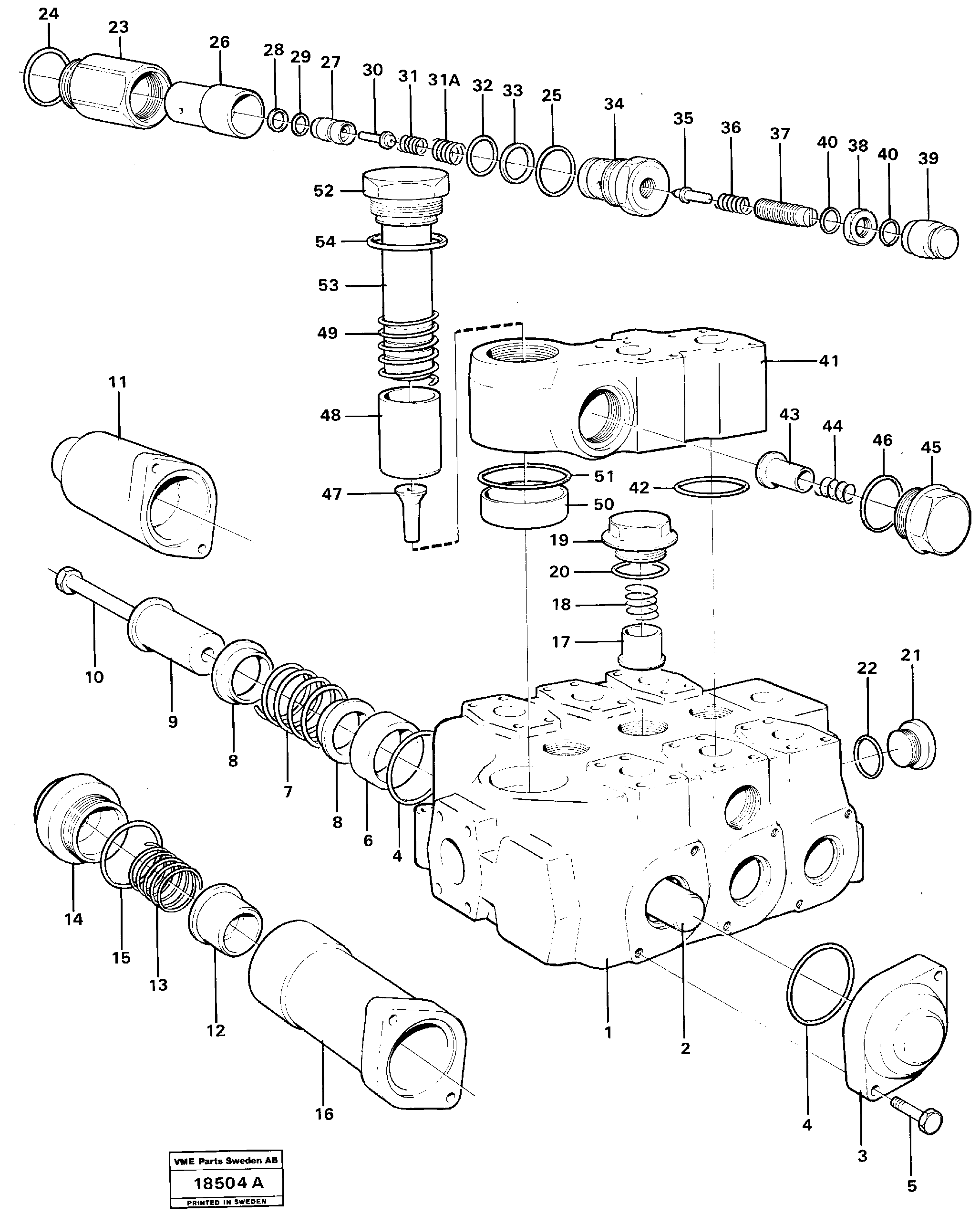 Схема запчастей Volvo L90 - 1194 Control valve L90 L90