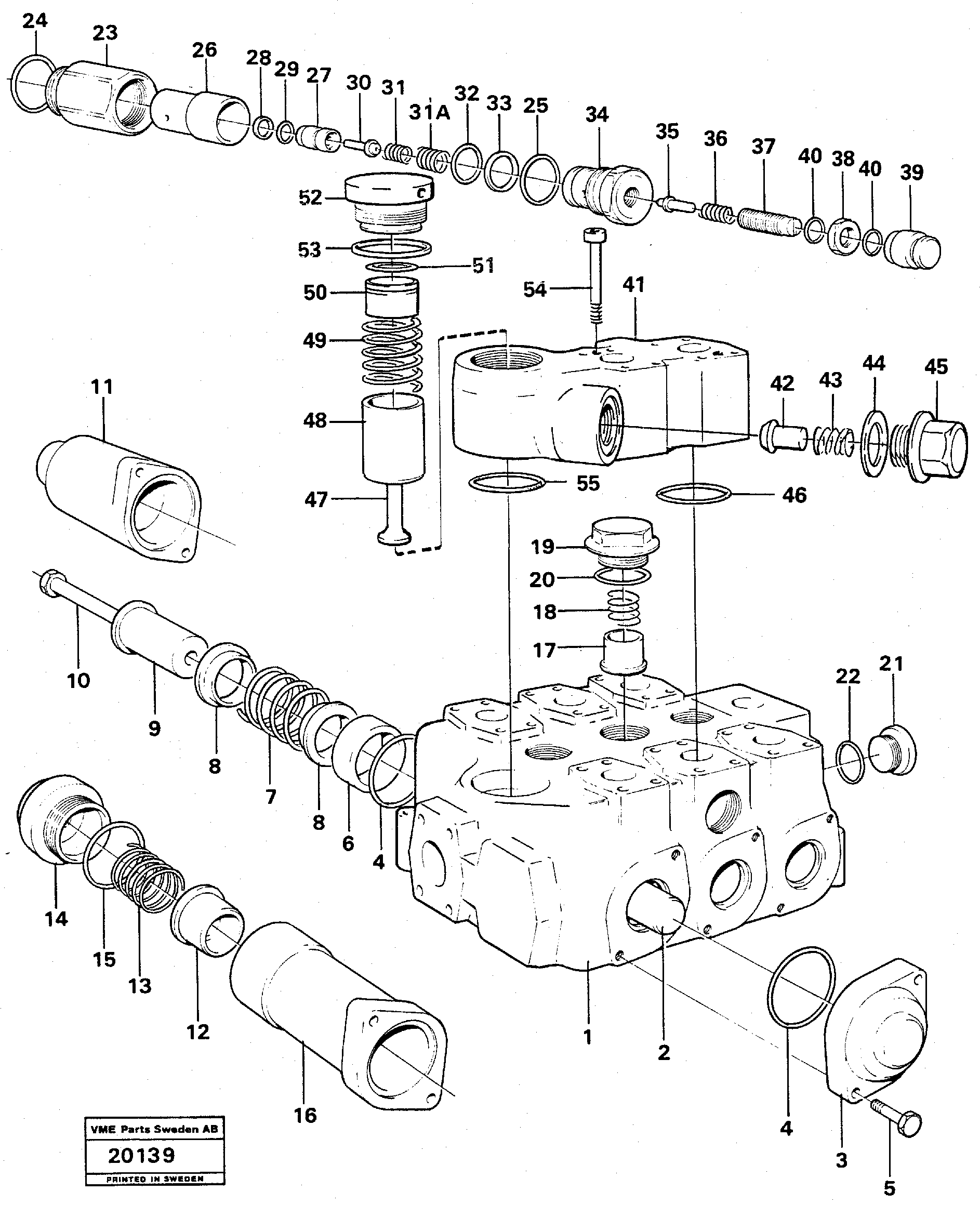 Схема запчастей Volvo L90 - 1195 Control valve L90 L90