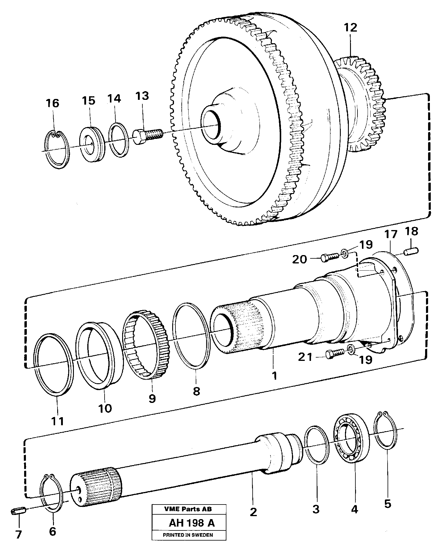 Схема запчастей Volvo L90B - 14705 Torque converter L90B VOLVO BM VOLVO BM L90B