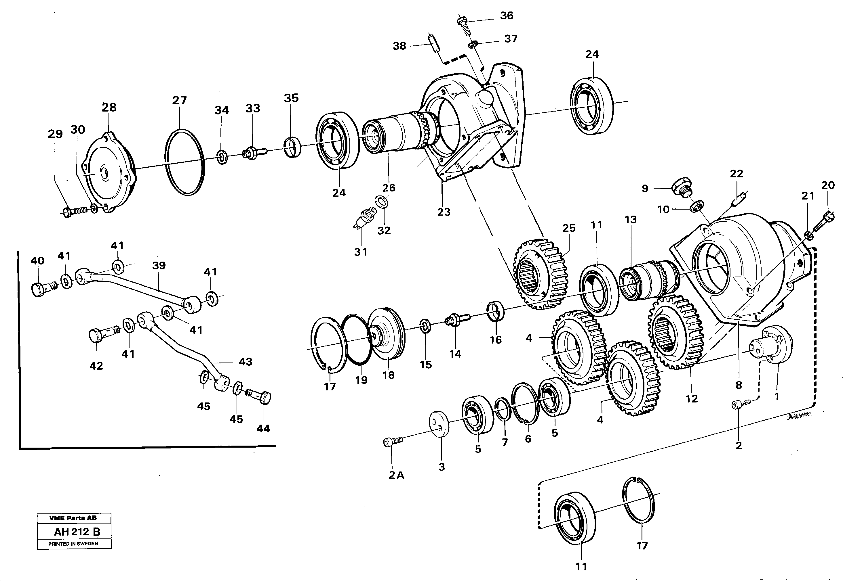 Схема запчастей Volvo L90B - 29260 Pump drive L90B VOLVO BM VOLVO BM L90B