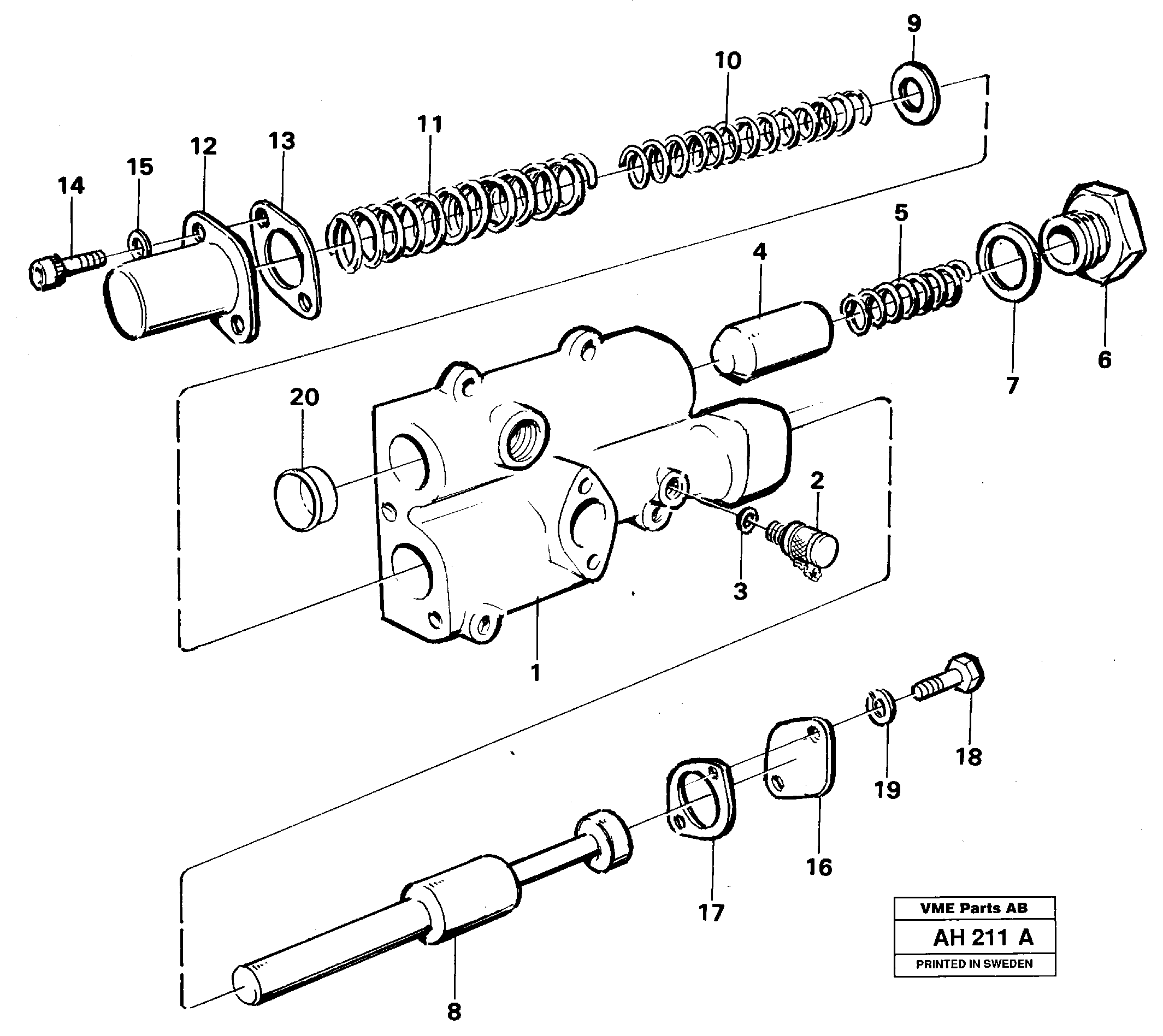 Схема запчастей Volvo L90B - 92507 Valve L90B VOLVO BM VOLVO BM L90B