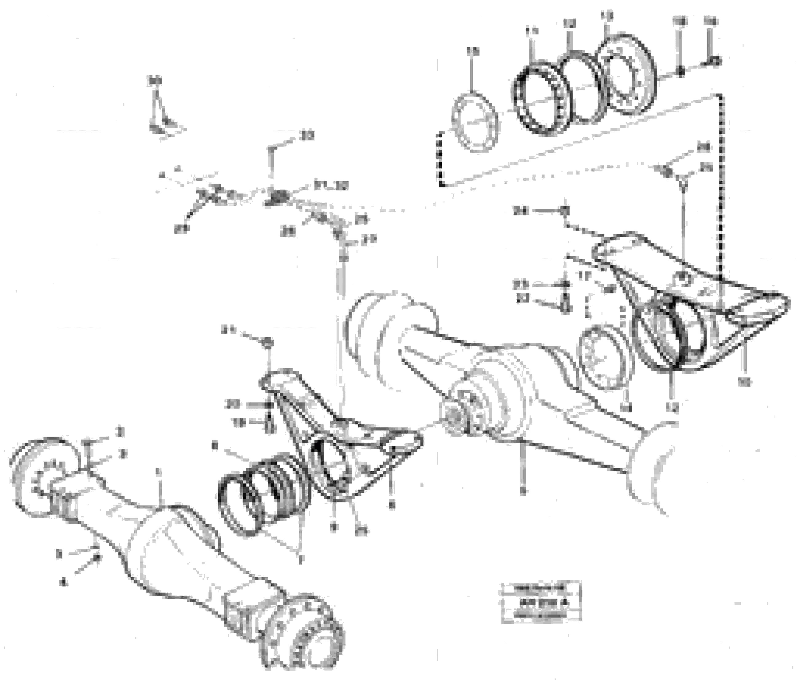 Схема запчастей Volvo L90B - 59190 Planet axles with fitting parts L90B VOLVO BM VOLVO BM L90B