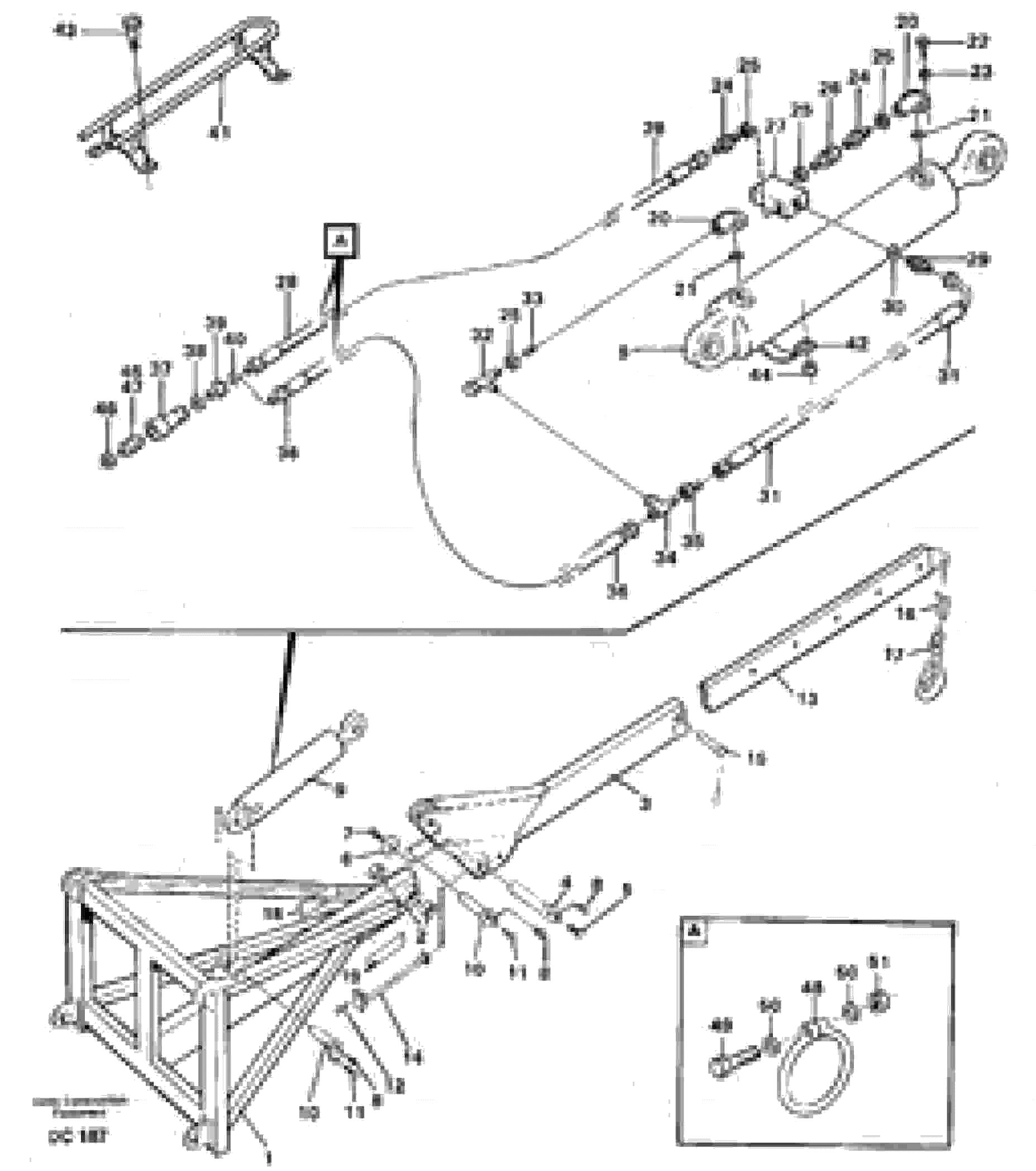 Схема запчастей Volvo L90B - 66910 Lifting arm, luffing ATTACHMENTS ATTACHMENTS WHEEL LOADERS GEN. - C