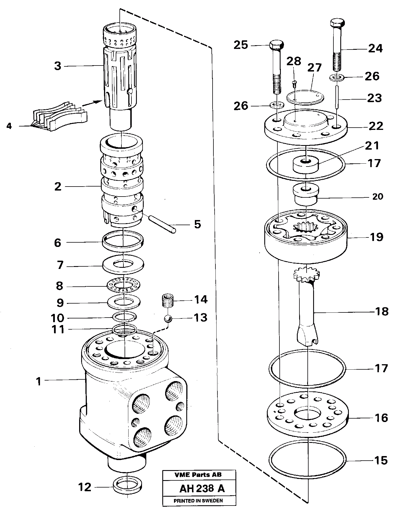 Схема запчастей Volvo L90B - 13606 Steering unit L90B VOLVO BM VOLVO BM L90B