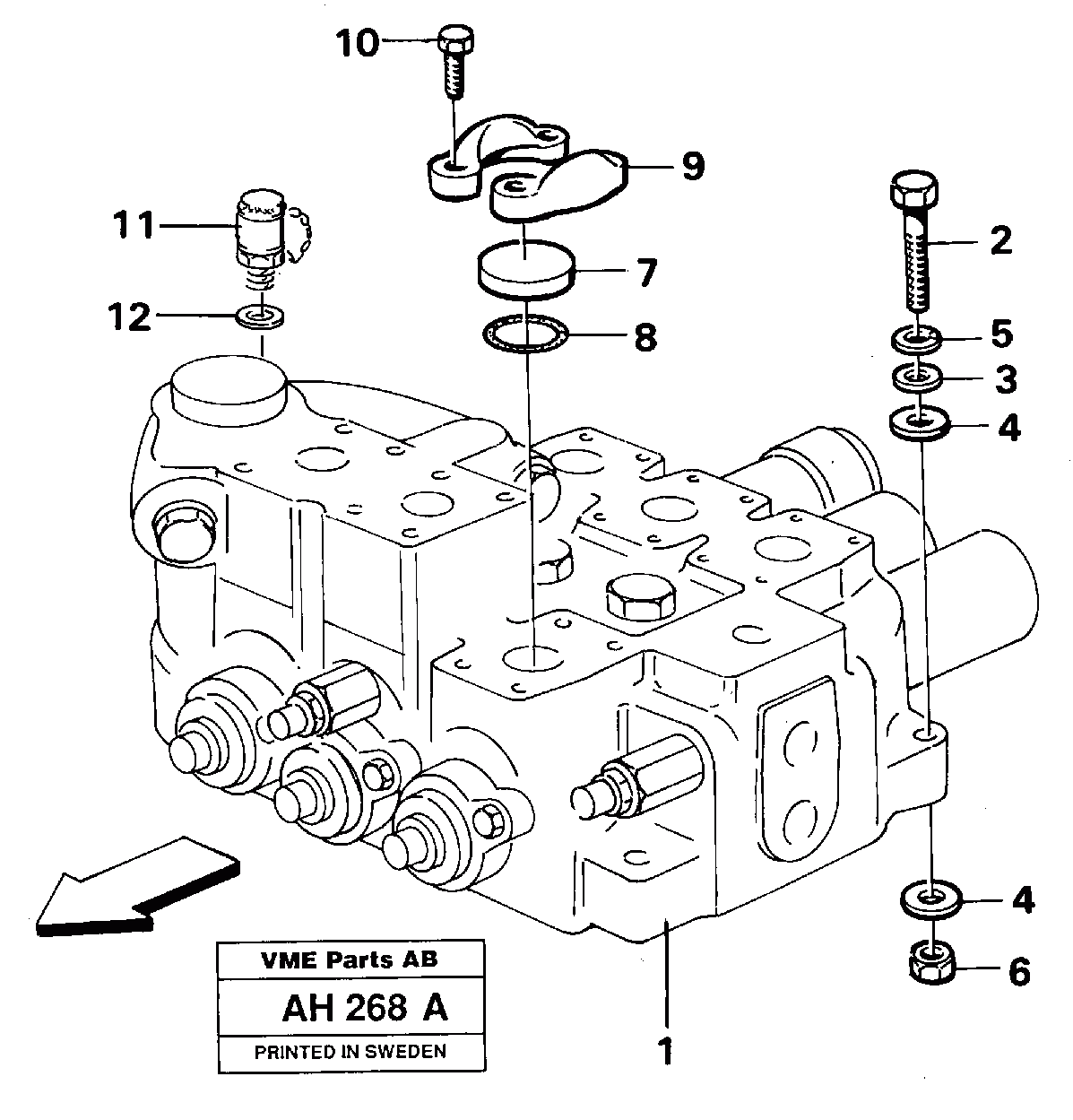 Схема запчастей Volvo L90B - 97740 Hydraulic valve Assembly L90B VOLVO BM VOLVO BM L90B