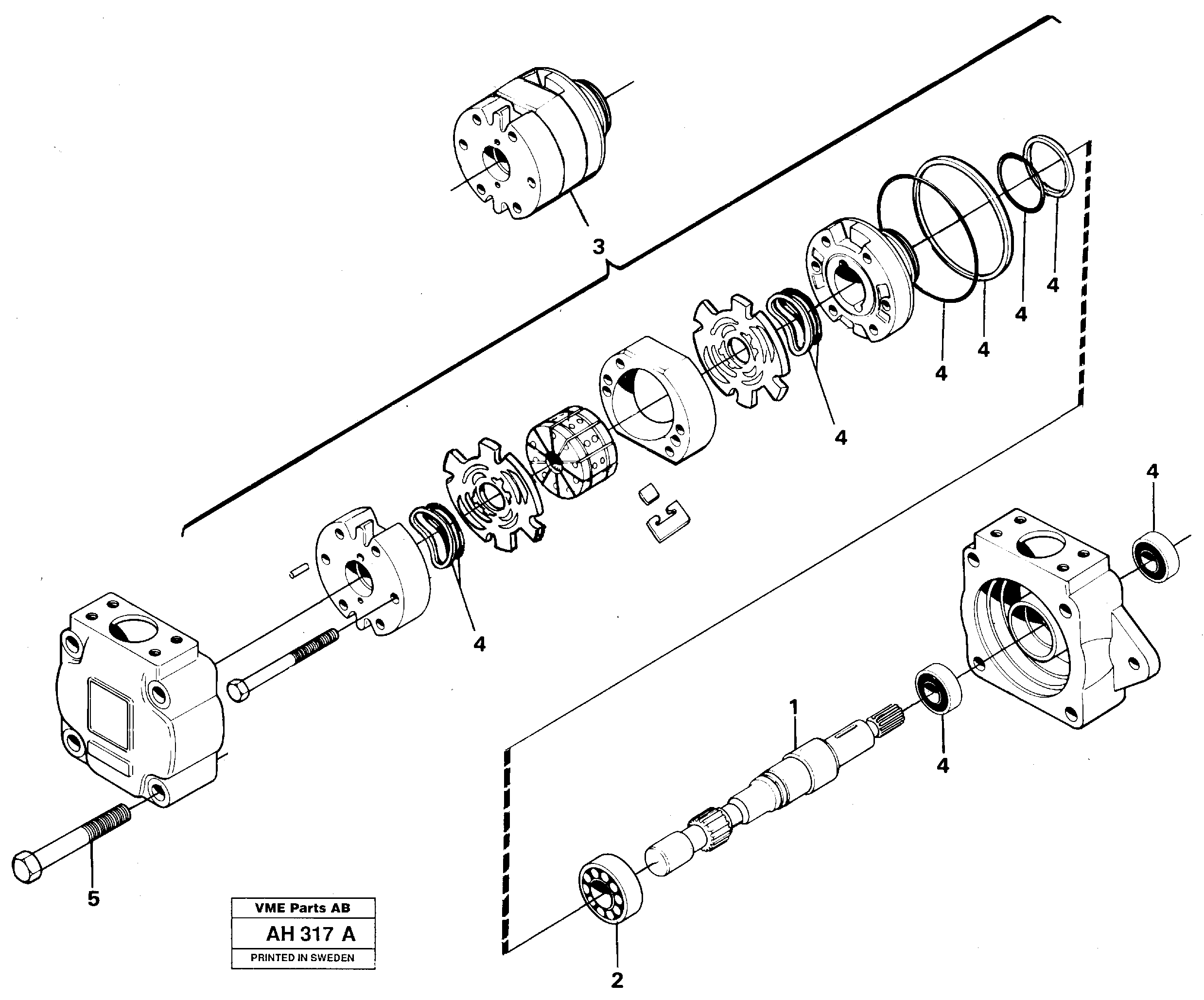 Схема запчастей Volvo L90B - 12308 Гидронасос (основной насос) L90B VOLVO BM VOLVO BM L90B