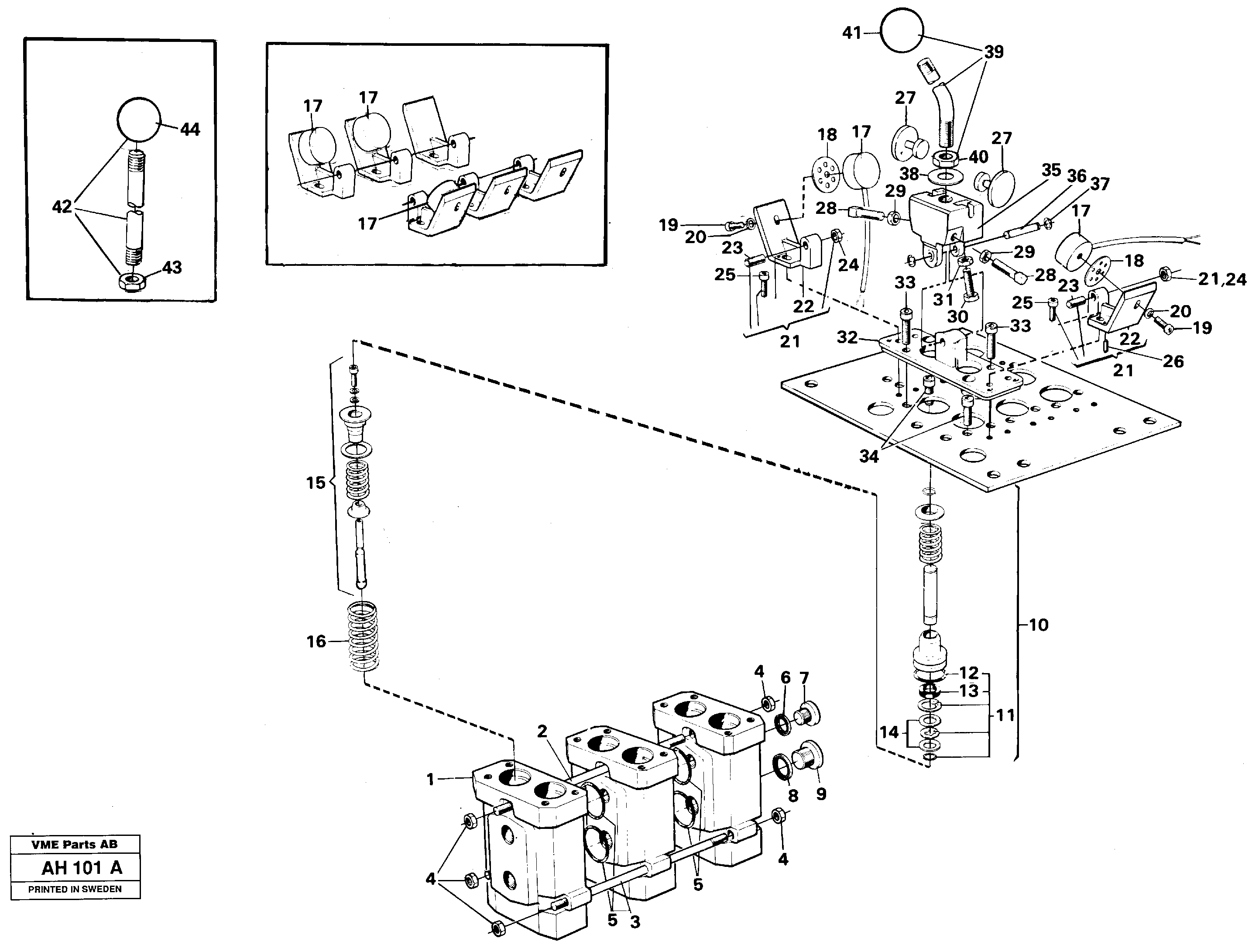 Схема запчастей Volvo L90B - 100472 Servo valve L90B VOLVO BM VOLVO BM L90B