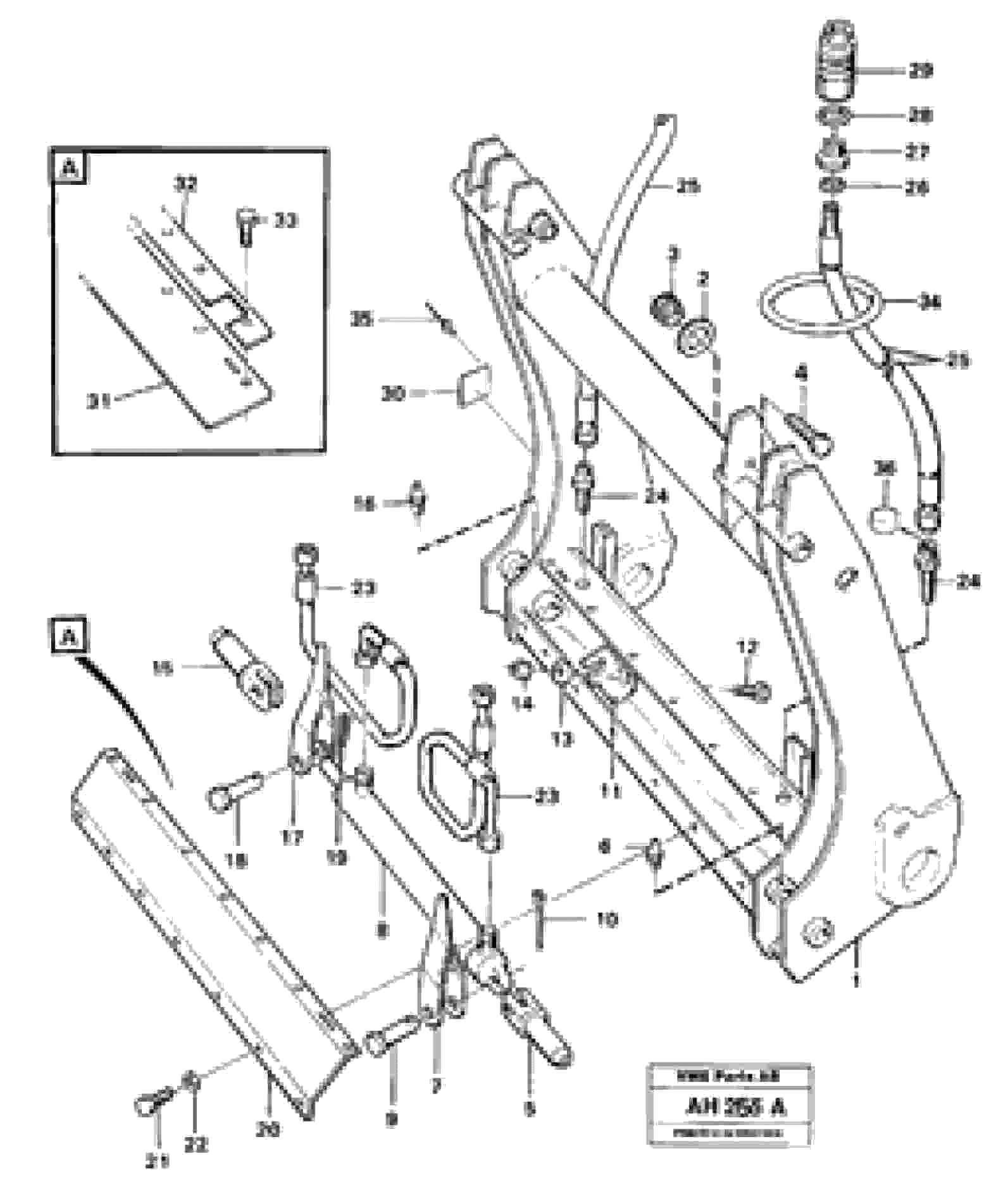 Схема запчастей Volvo L90B - 14592 Hydraulic attachment bracket L90B VOLVO BM VOLVO BM L90B