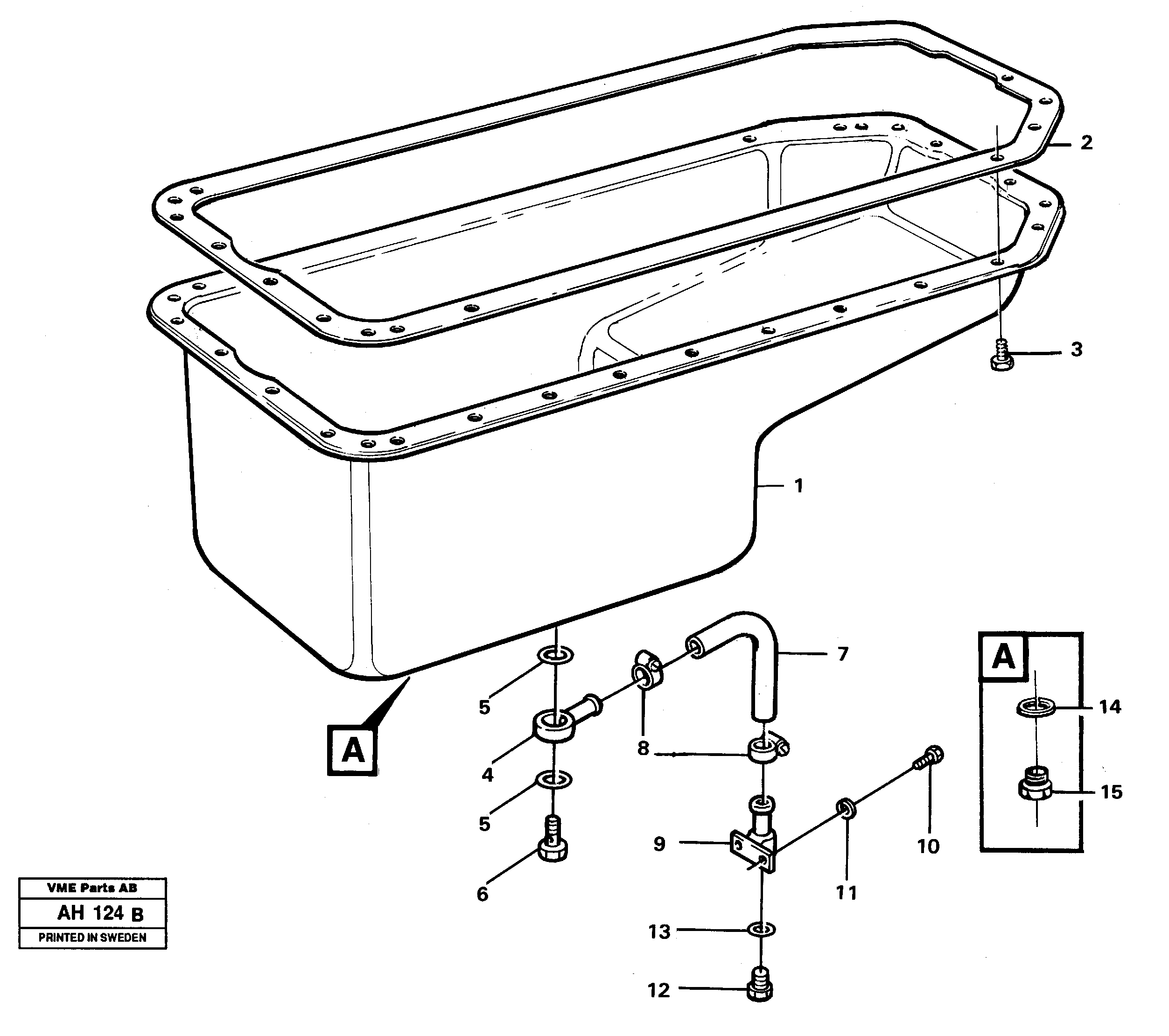 Схема запчастей Volvo L90B - 83295 Oil sump L90B VOLVO BM VOLVO BM L90B