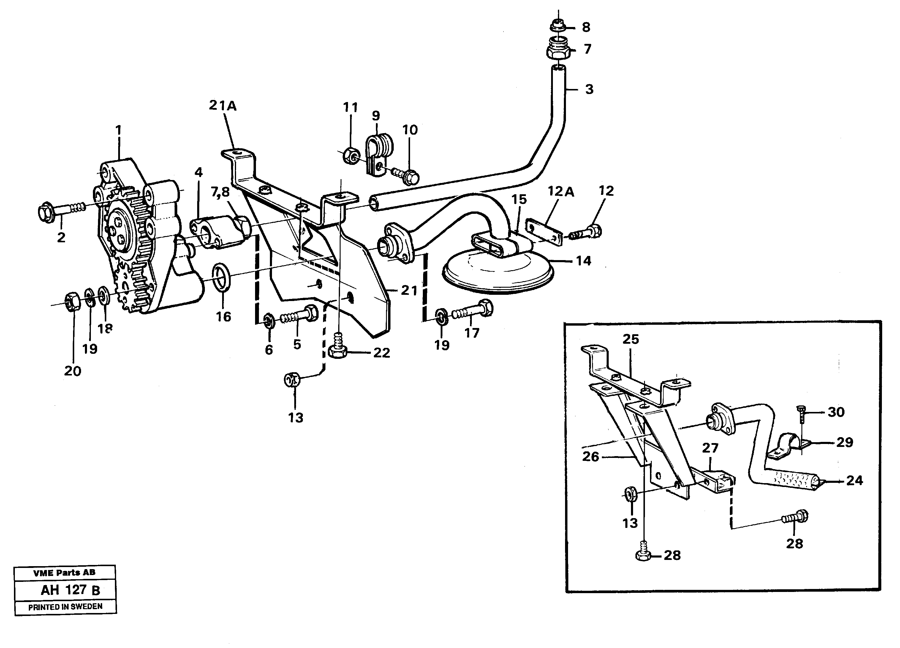 Схема запчастей Volvo L90B - 103169 Система масляной смазки L90B VOLVO BM VOLVO BM L90B