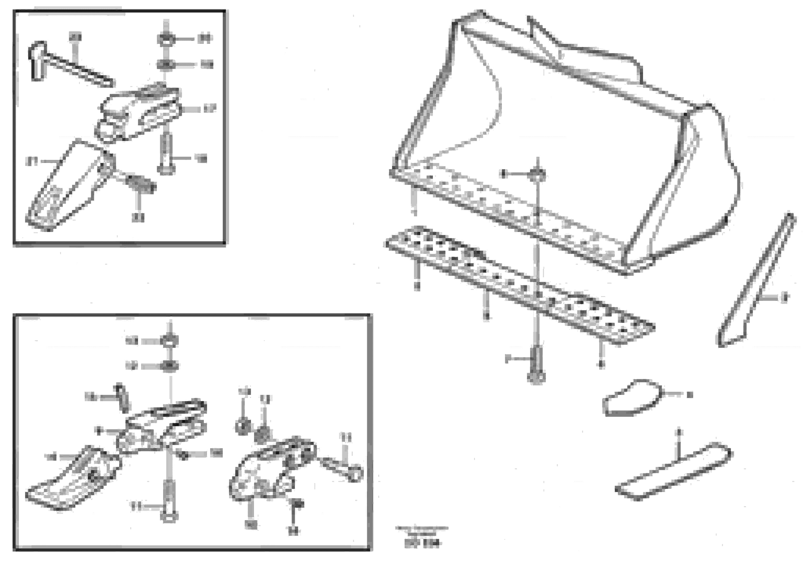 Схема запчастей Volvo L120 - 77503 Bucket, straight lip, alt. edge savers or teeth ATTACHMENTS ATTACHMENTS WHEEL LOADERS GEN. - C