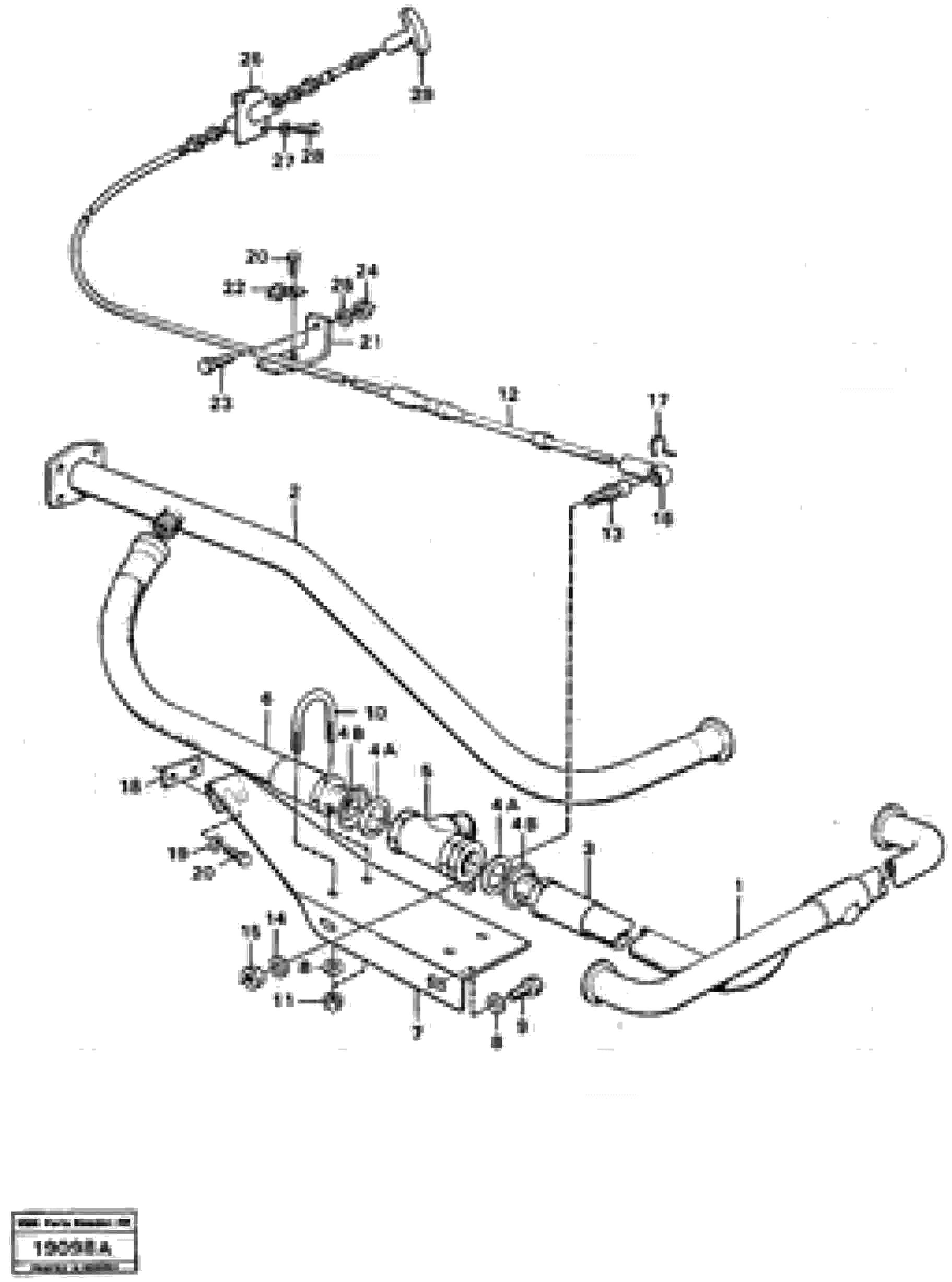 Схема запчастей Volvo L120 - 251 Single-acting lifting function L120 Volvo BM L120