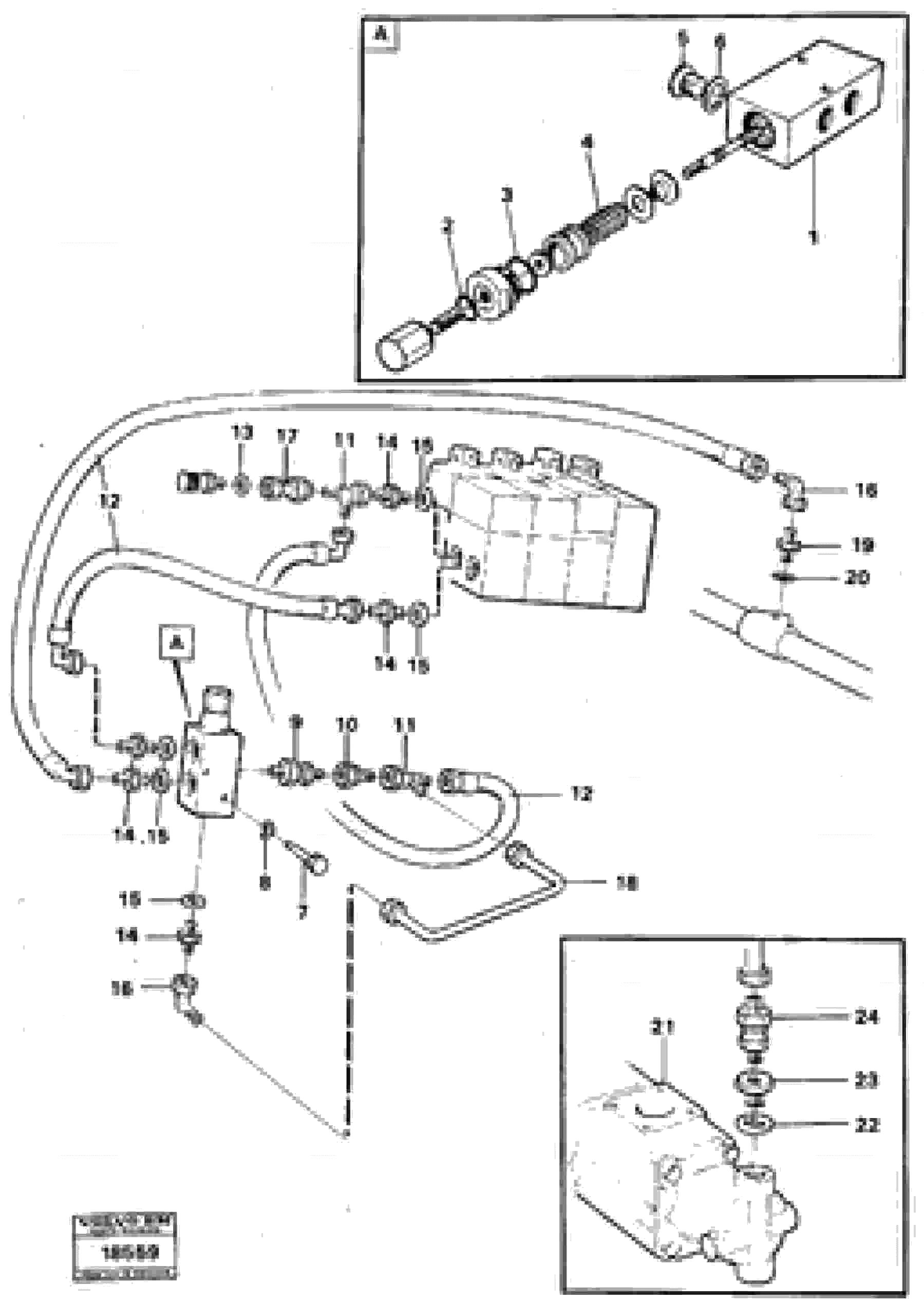 Схема запчастей Volvo L120 - 28787 Boom lowering system L120 Volvo BM L120