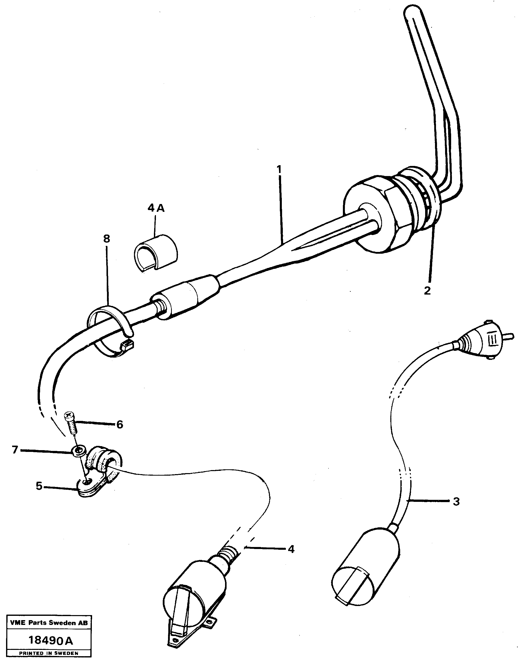 Схема запчастей Volvo L120 - 17726 Engine heater L120 Volvo BM L120