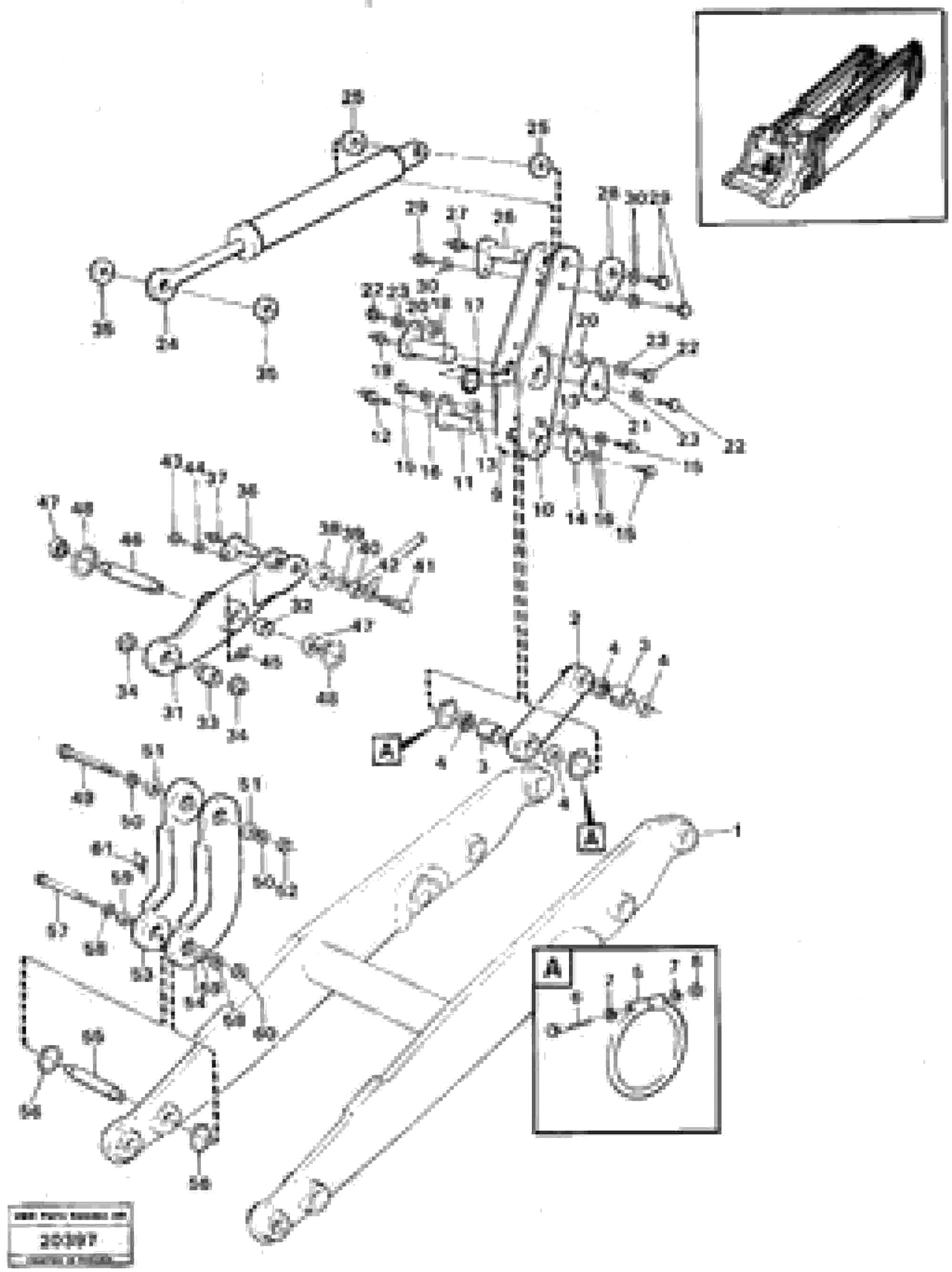 Схема запчастей Volvo L120 - 25334 Loading unit L120 Volvo BM L120