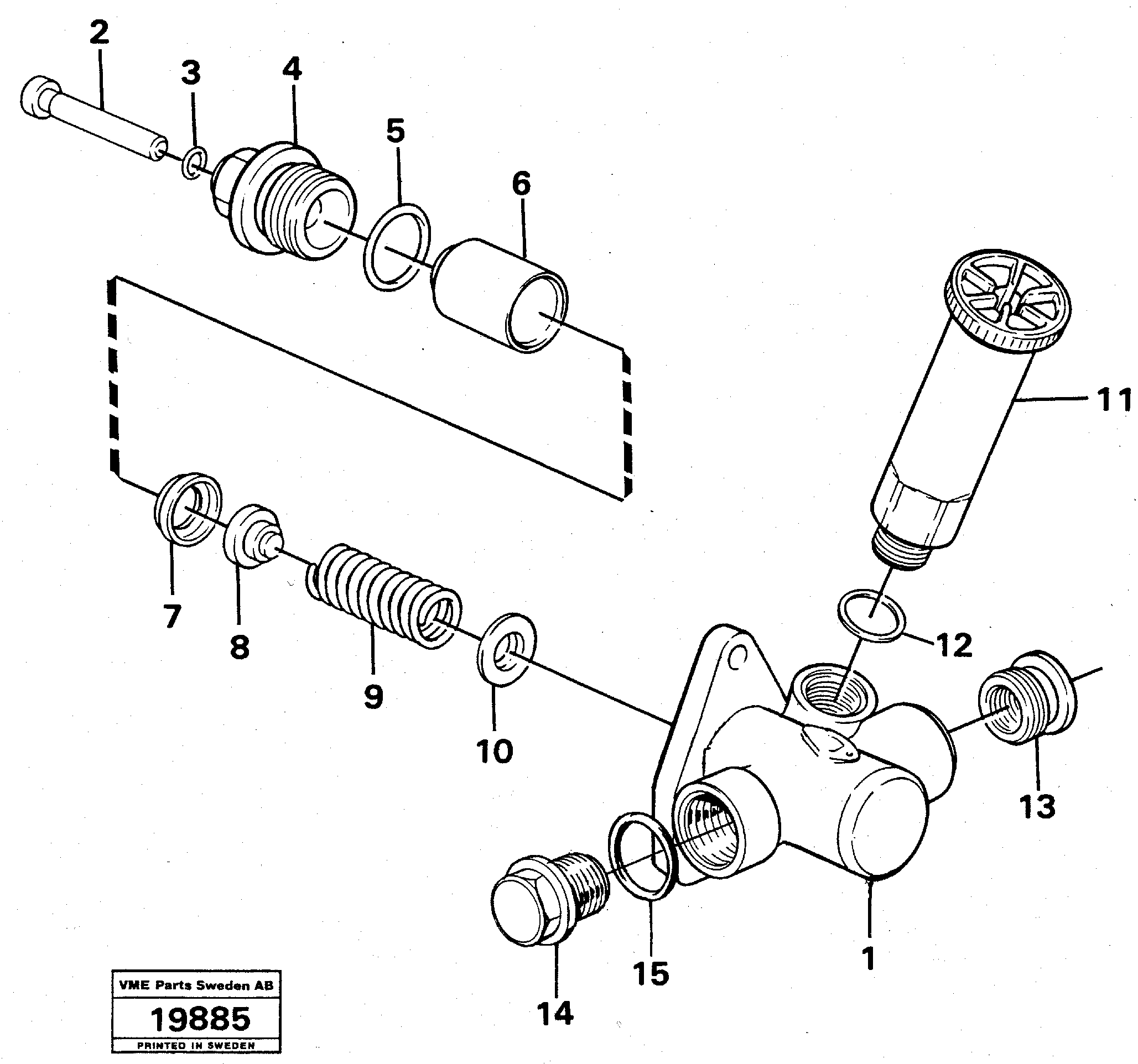 Схема запчастей Volvo L120 - 105673 Feed pump L120 Volvo BM L120