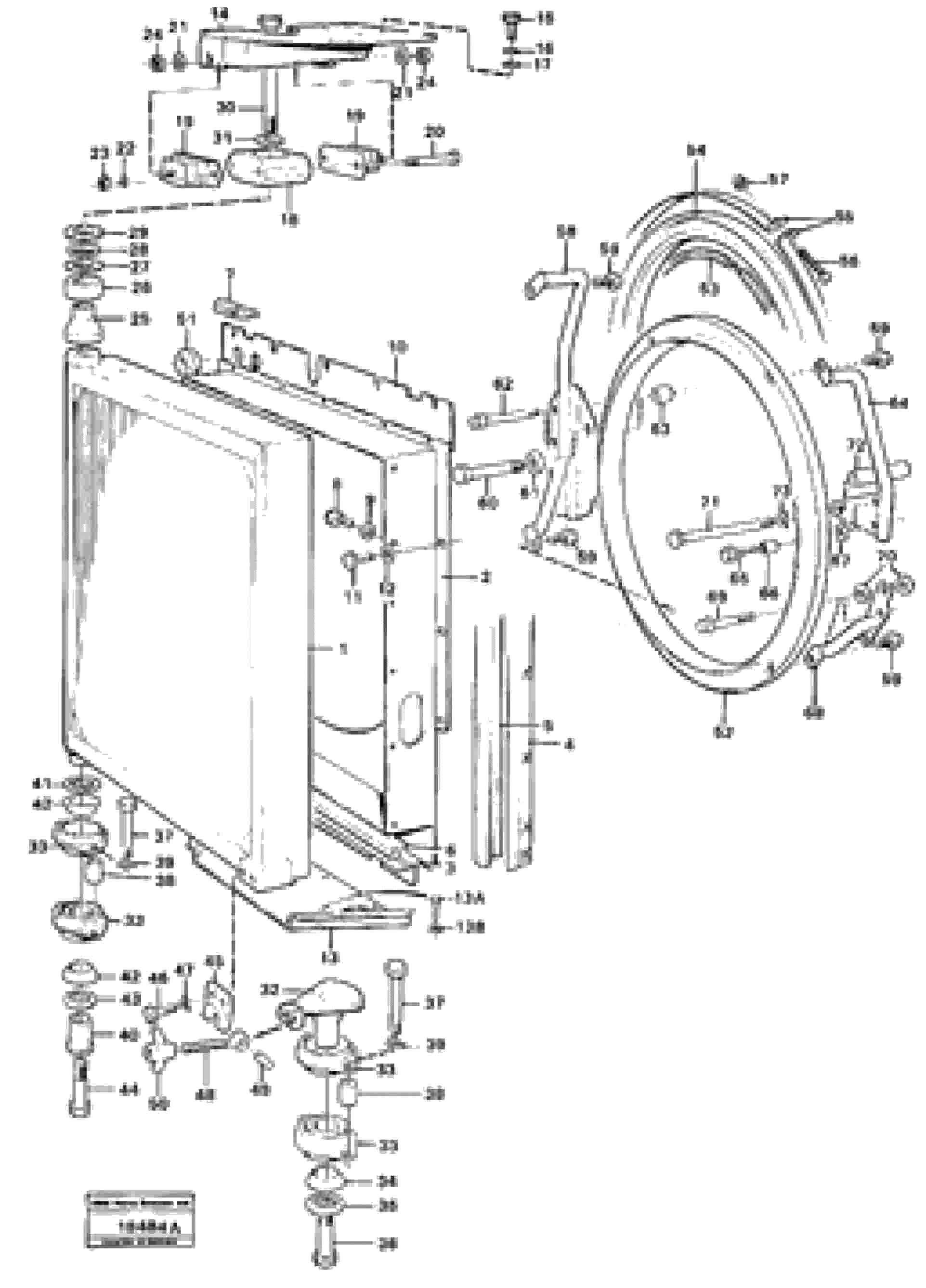 Схема запчастей Volvo L120 - 63613 Radiator with fitting parts L120 Volvo BM L120