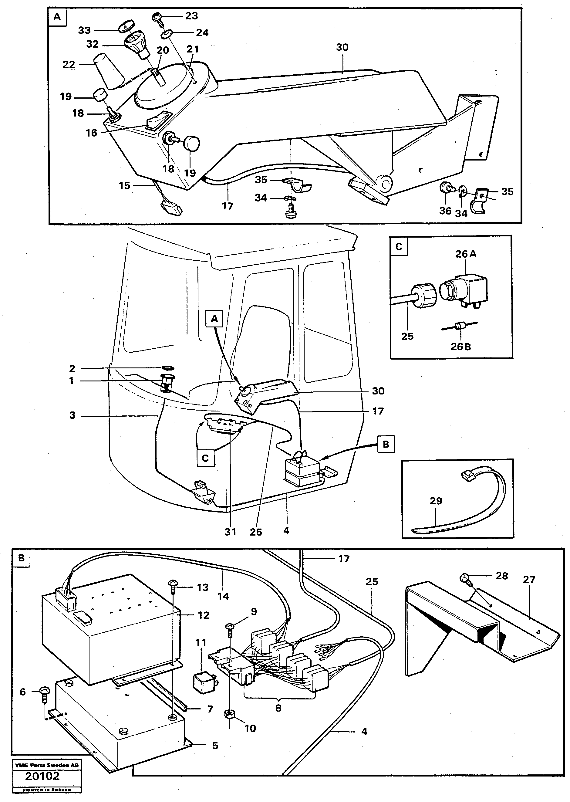 Схема запчастей Volvo L120 - 2899 Comfort drive control, electrical system L120 Volvo BM L120