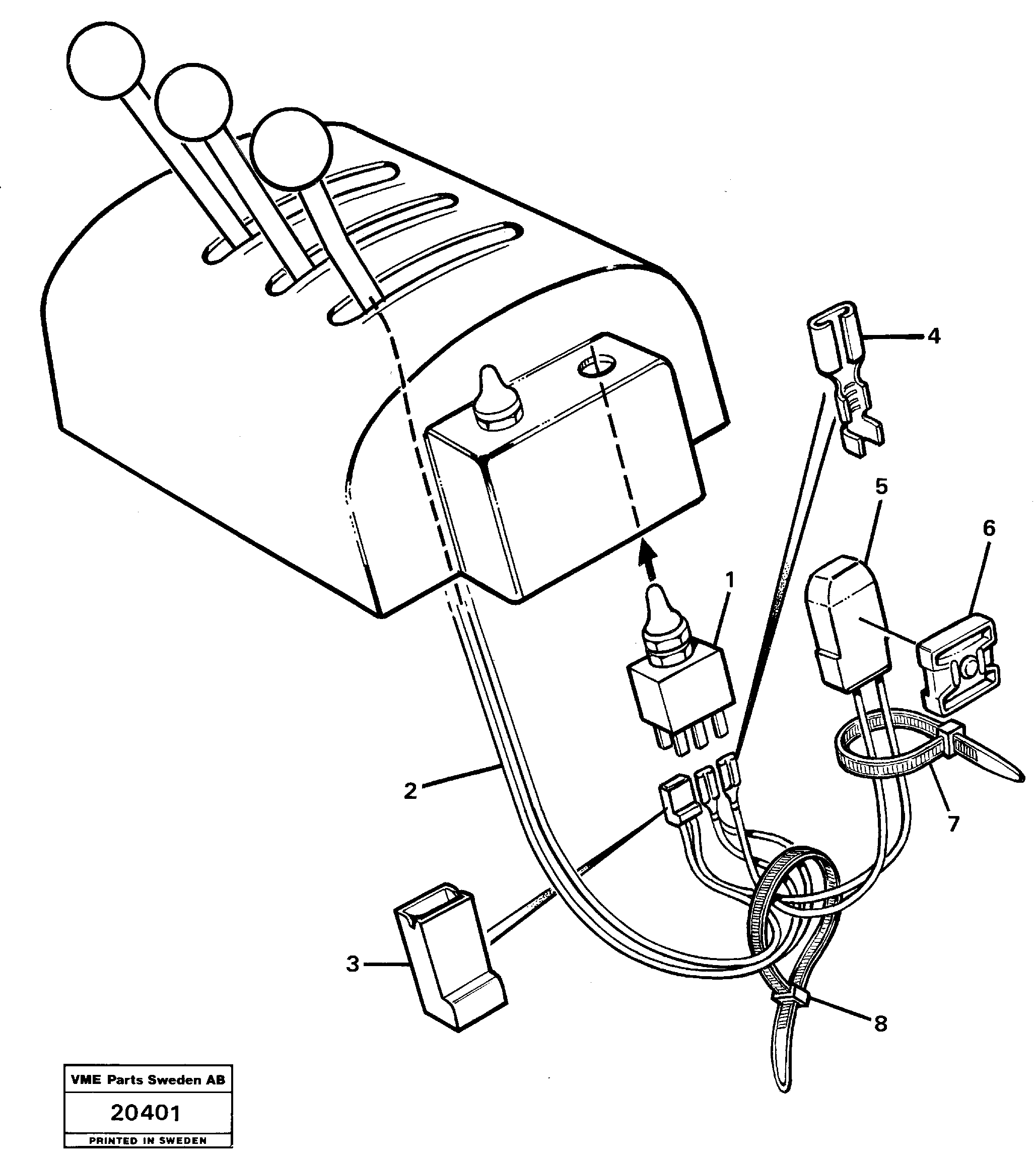 Схема запчастей Volvo L120 - 18256 Cable harness 5:th function L120 Volvo BM L120