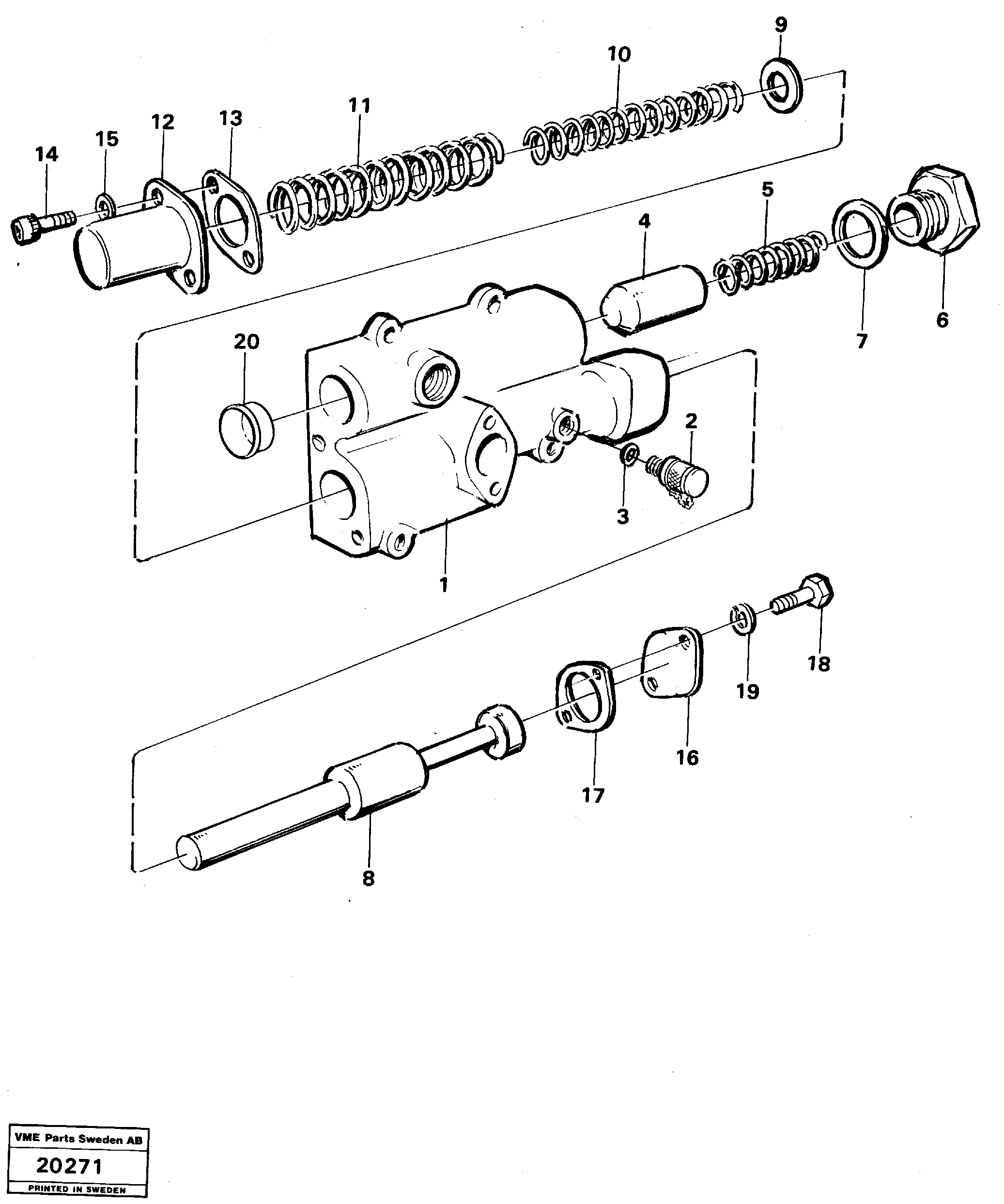 Схема запчастей Volvo L120 - 92767 Valves L120 Volvo BM L120