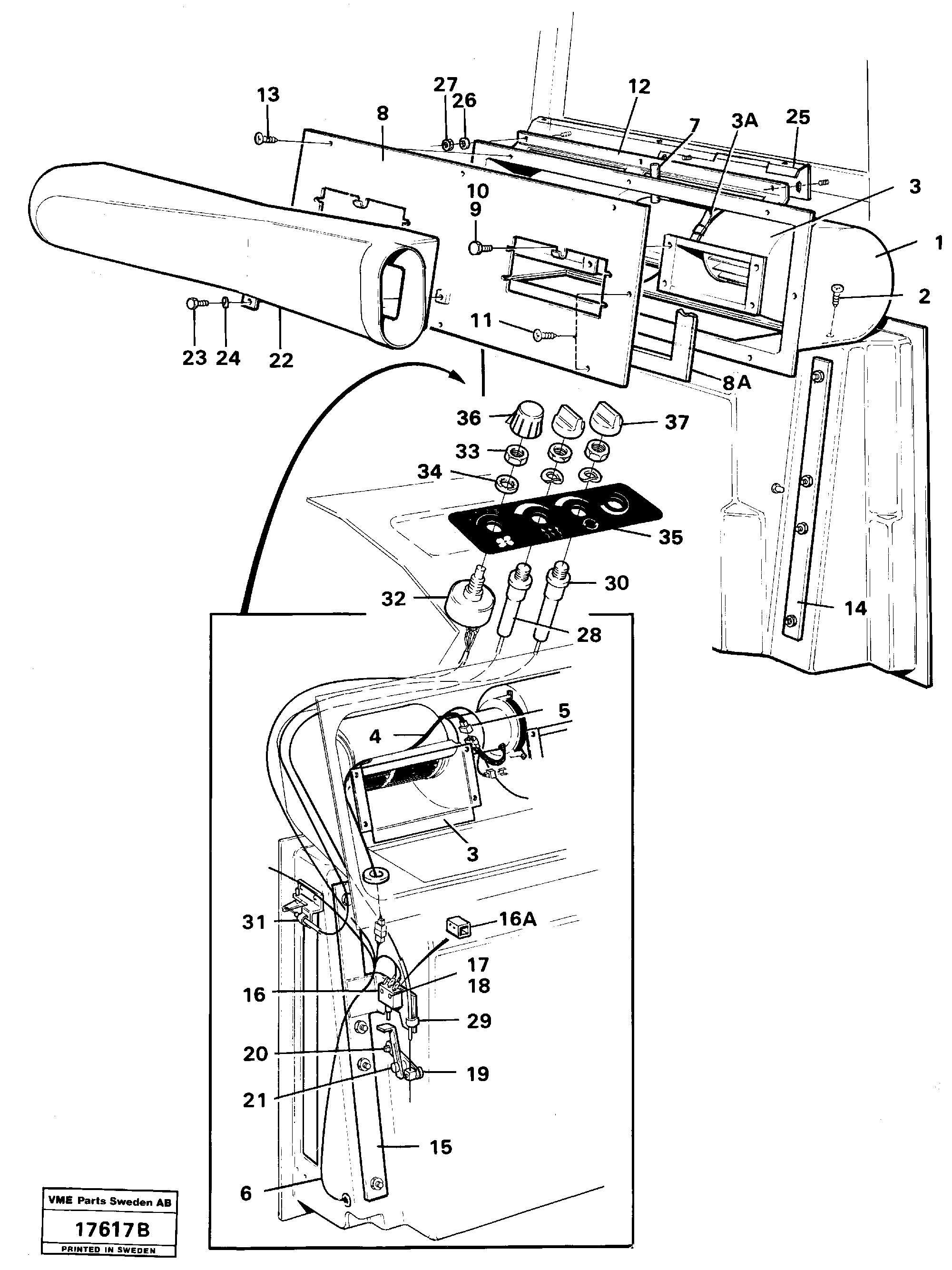 Схема запчастей Volvo L120 - 19925 Controls L120 Volvo BM L120