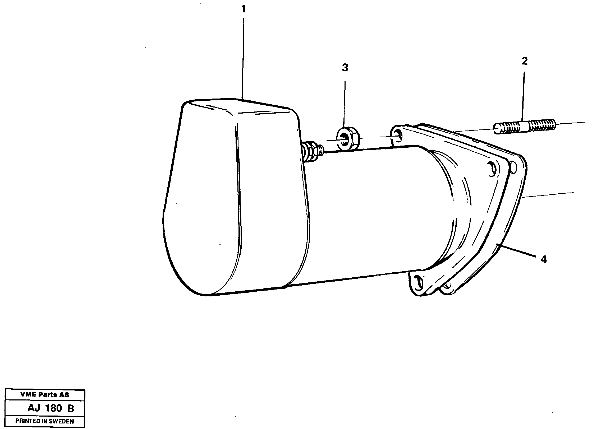 Схема запчастей Volvo L120B - 10409 Starter motor, mounting L120B VOLVO BM VOLVO BM L120B