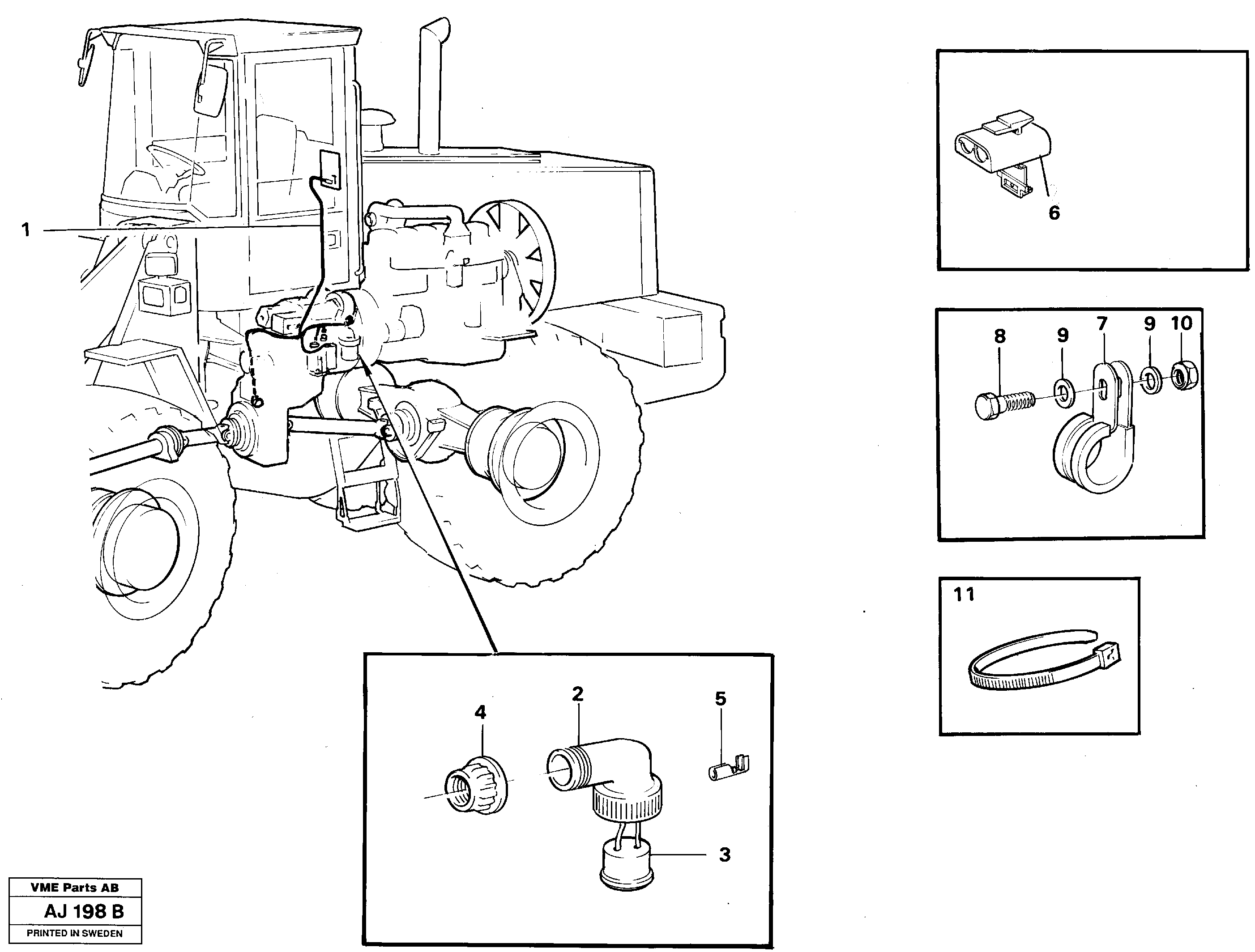 Схема запчастей Volvo L120B - 45252 Cable harness, transmission L120B VOLVO BM VOLVO BM L120B