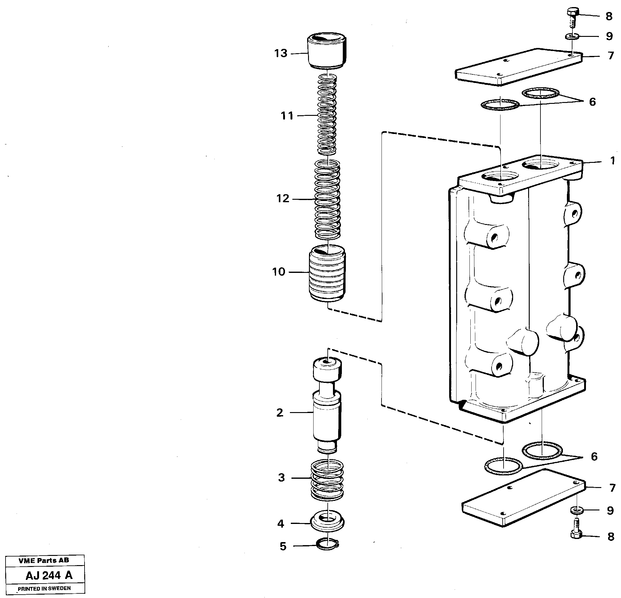 Схема запчастей Volvo L120B - 13999 Valves L120B VOLVO BM VOLVO BM L120B