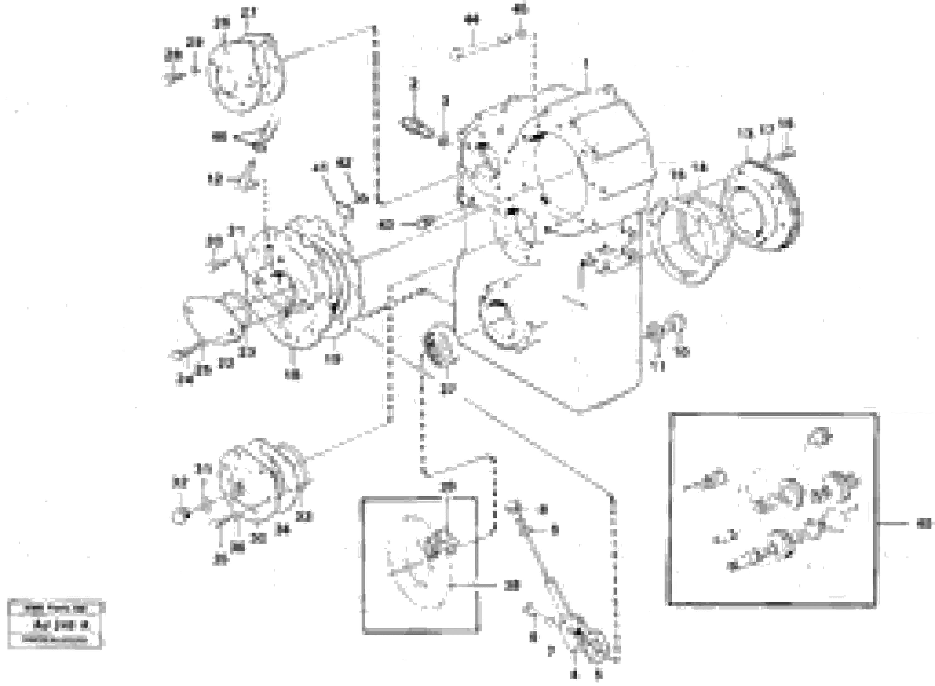 Схема запчастей Volvo L120B - 54010 Dropbox housing and cover L120B VOLVO BM VOLVO BM L120B