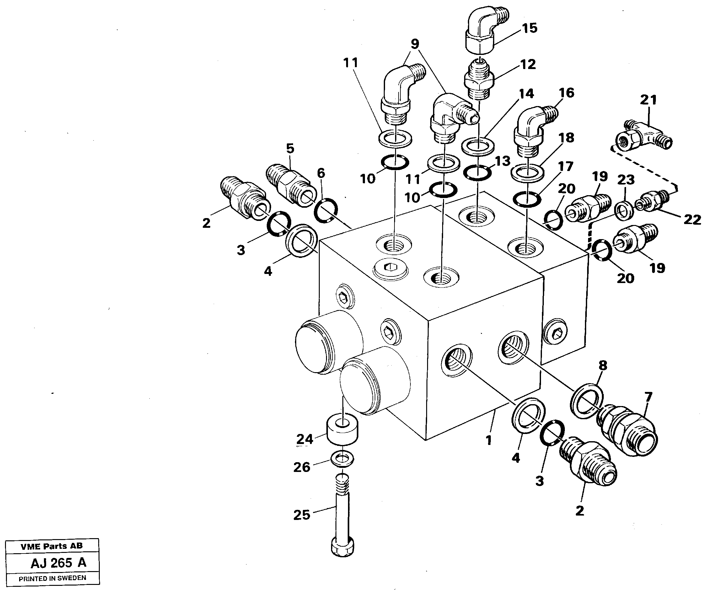 Схема запчастей Volvo L120B - 15847 Shift valve, assembly L120B VOLVO BM VOLVO BM L120B