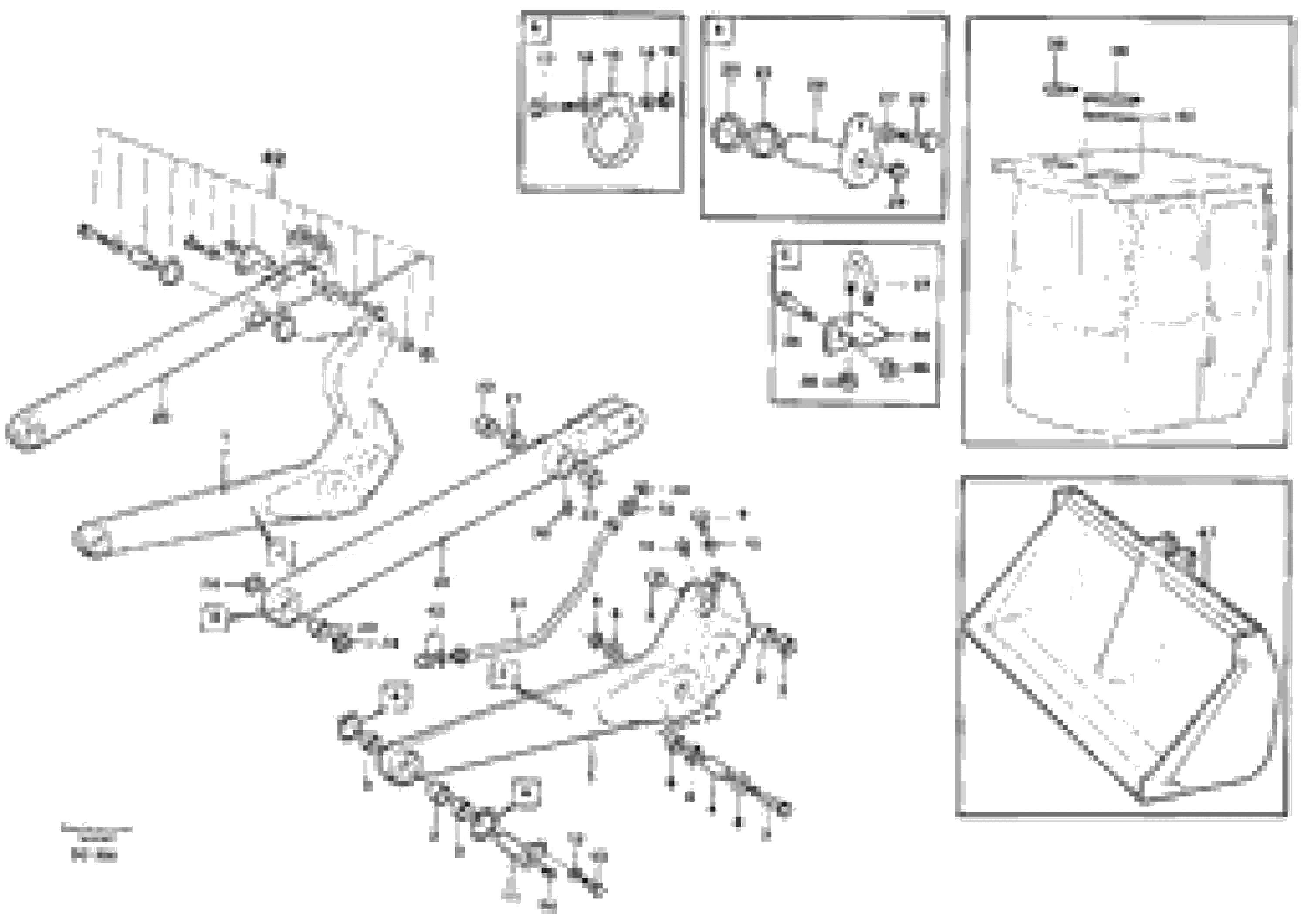 Схема запчастей Volvo L120B - 35829 Long boom kit ATTACHMENTS ATTACHMENTS WHEEL LOADERS GEN. - C