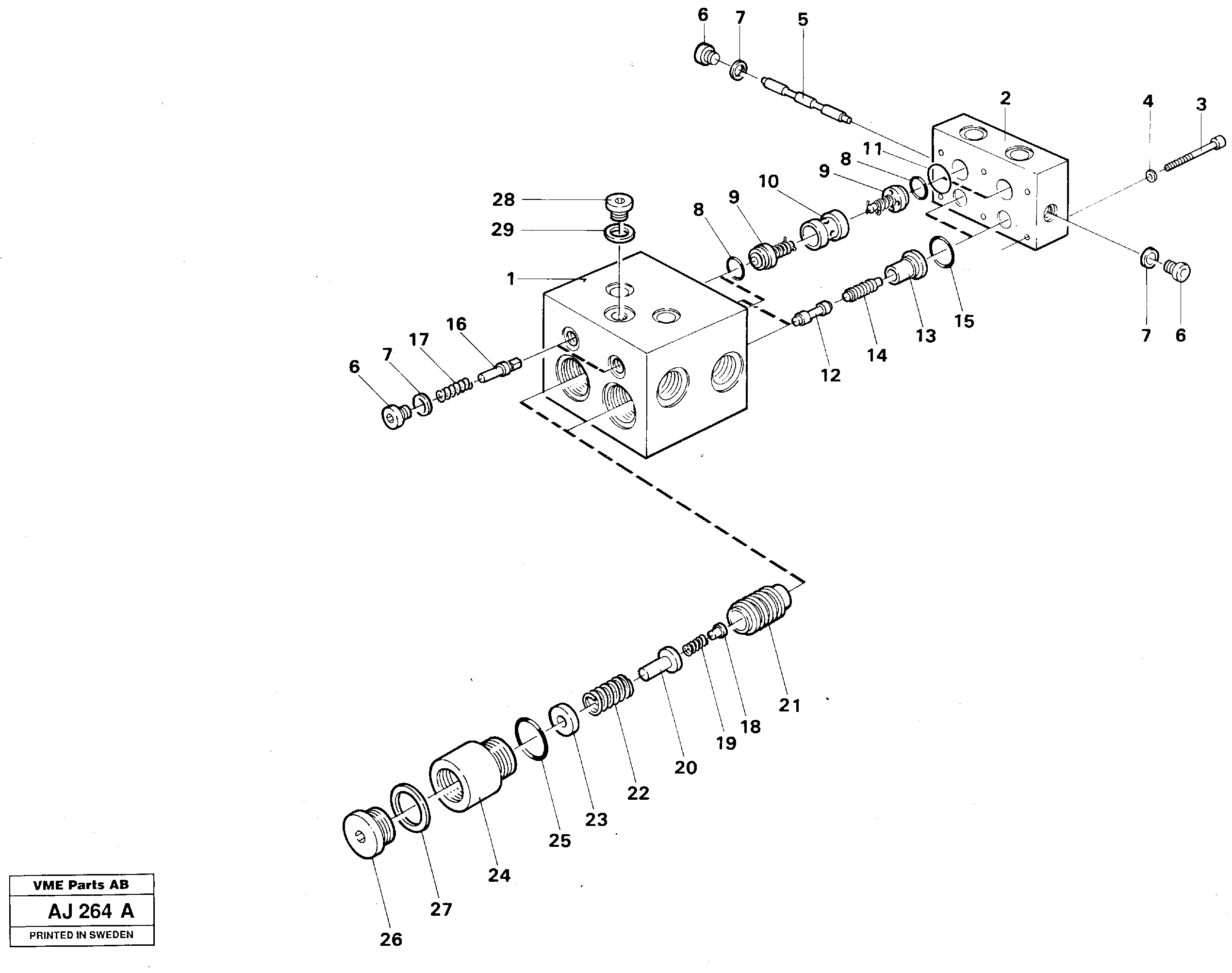 Схема запчастей Volvo L120B - 79109 Shift valve L120B VOLVO BM VOLVO BM L120B