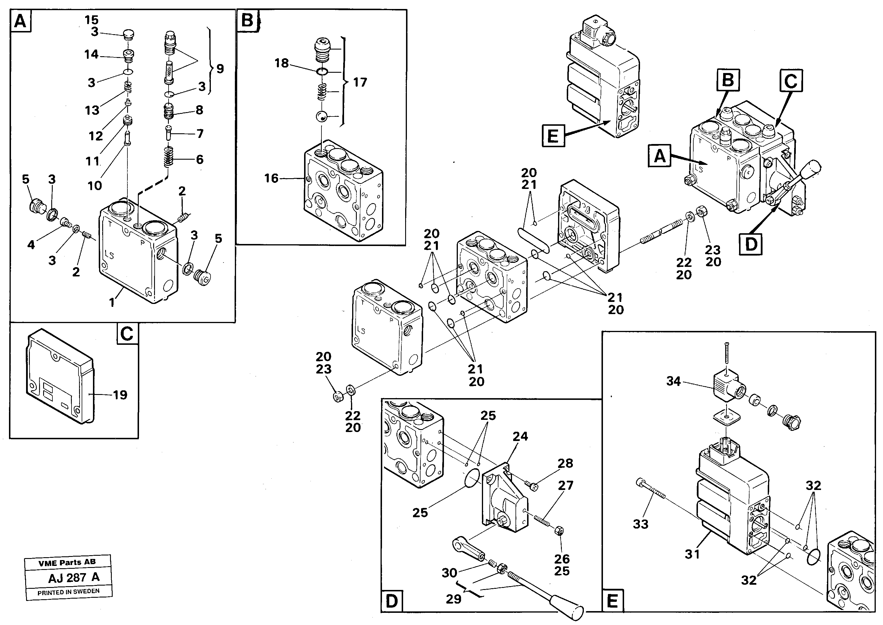 Схема запчастей Volvo L120B - 103163 Valves L120B VOLVO BM VOLVO BM L120B