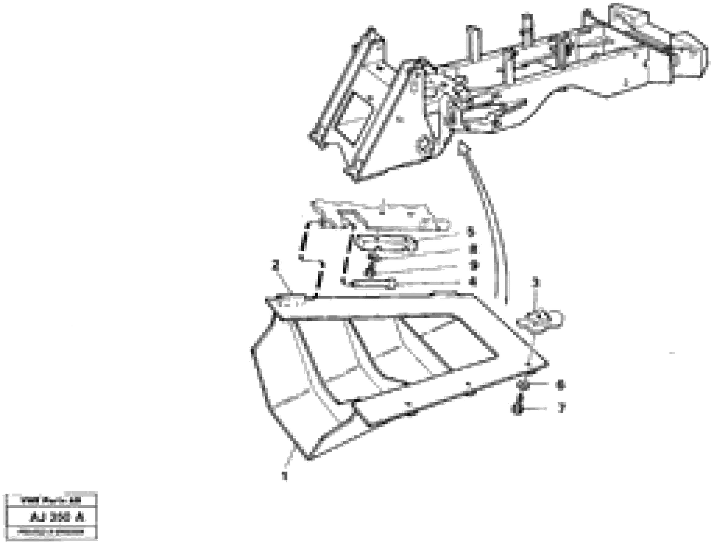 Схема запчастей Volvo L120B - 43344 Bottom-guard plates L120B VOLVO BM VOLVO BM L120B