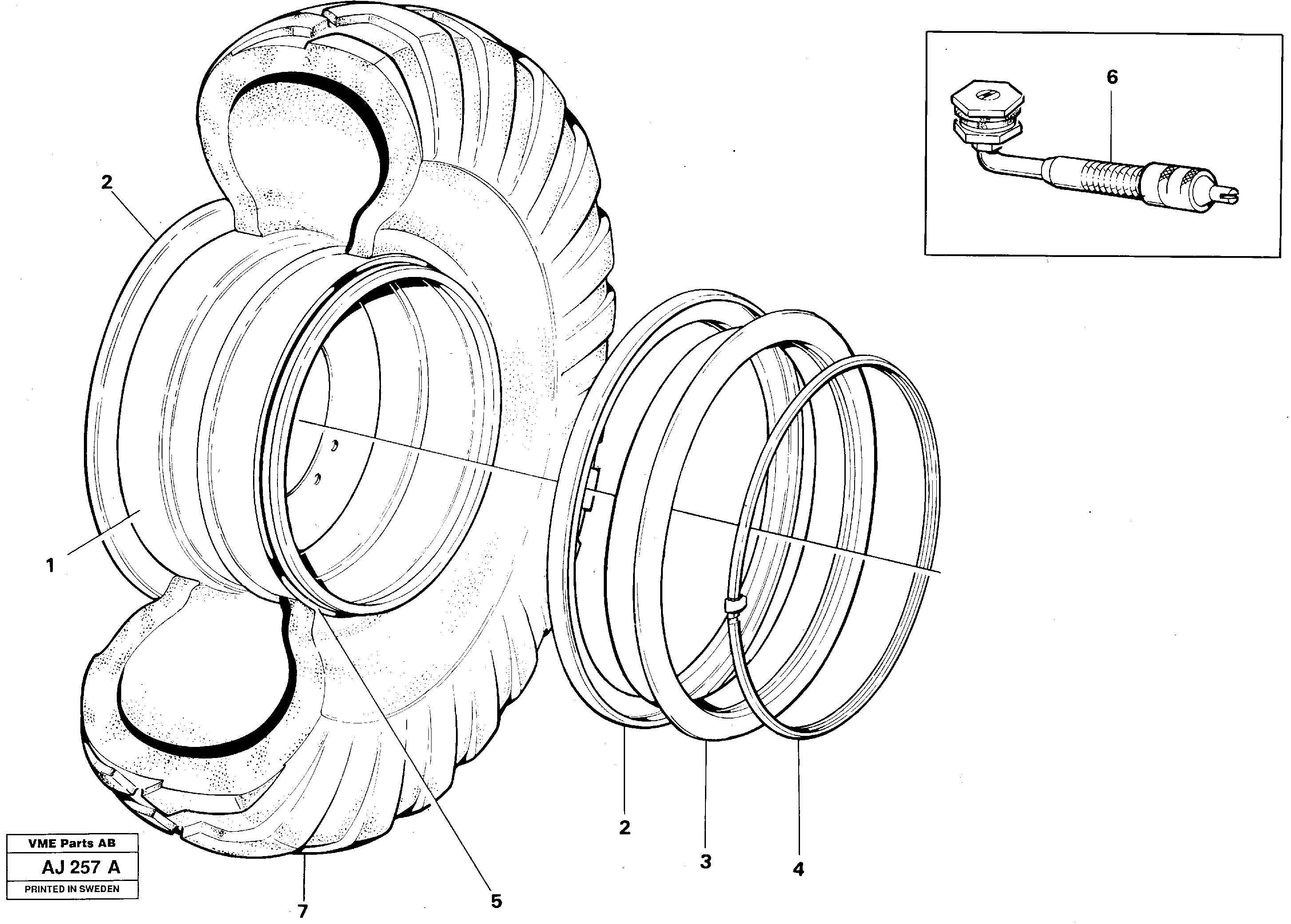 Схема запчастей Volvo L120B - 1001 Wheels L120B VOLVO BM VOLVO BM L120B