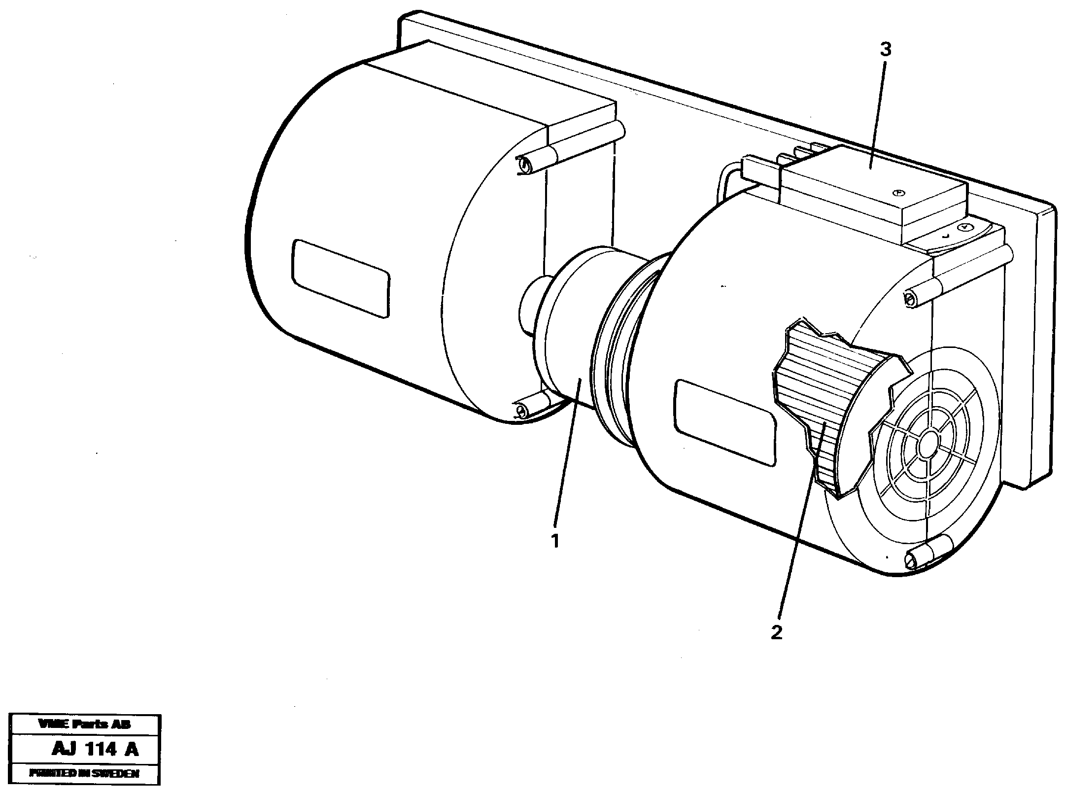 Схема запчастей Volvo L120B - 28114 Fan L120B VOLVO BM VOLVO BM L120B