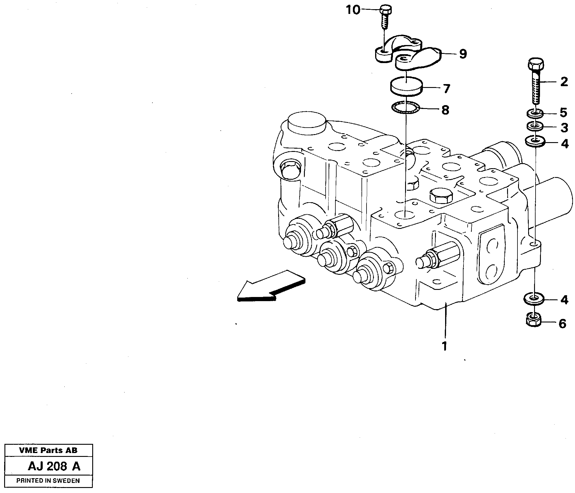 Схема запчастей Volvo L120B - 49265 Hydraulic valve Assembly L120B VOLVO BM VOLVO BM L120B