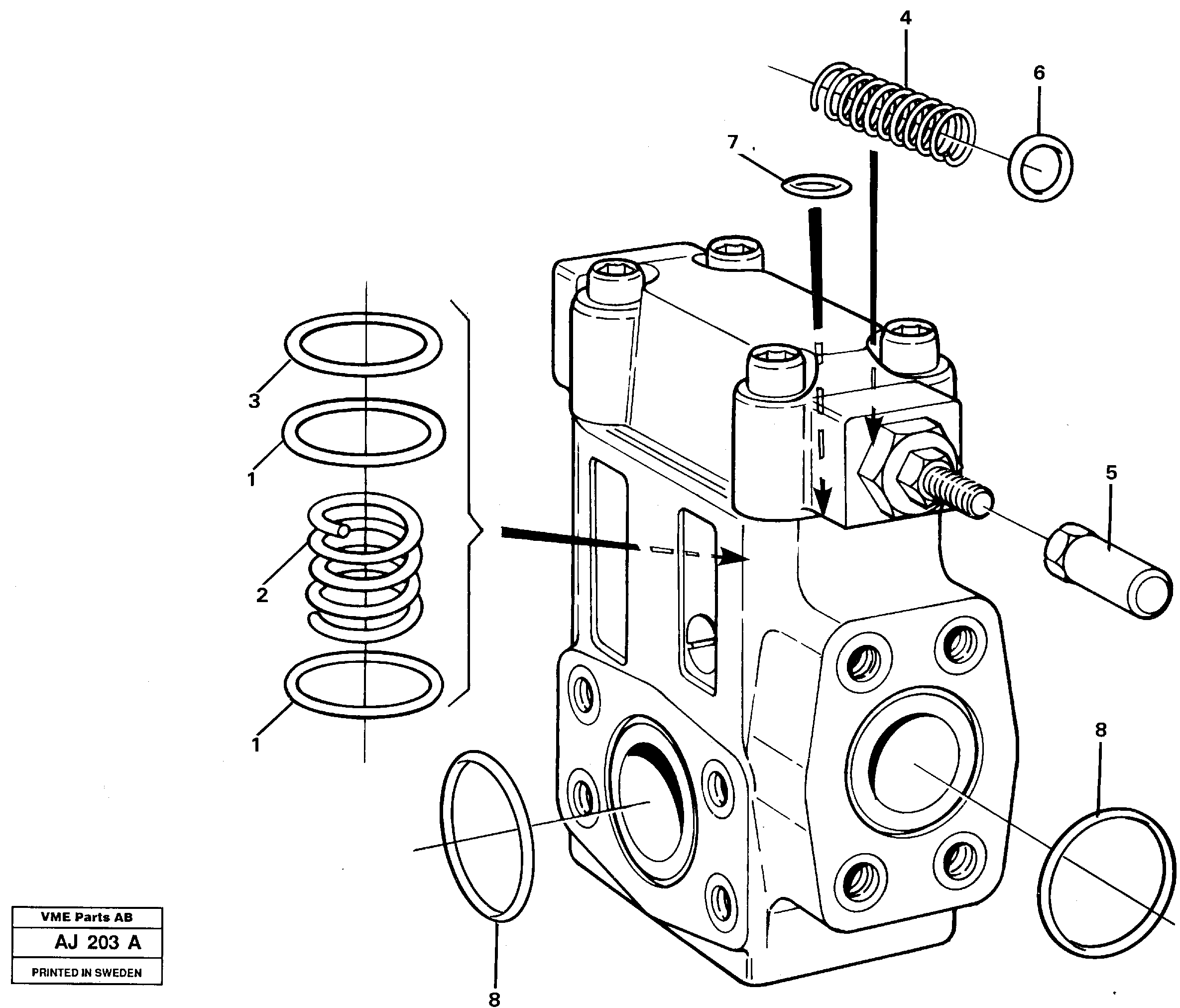 Схема запчастей Volvo L120B - 49268 Valves L120B VOLVO BM VOLVO BM L120B