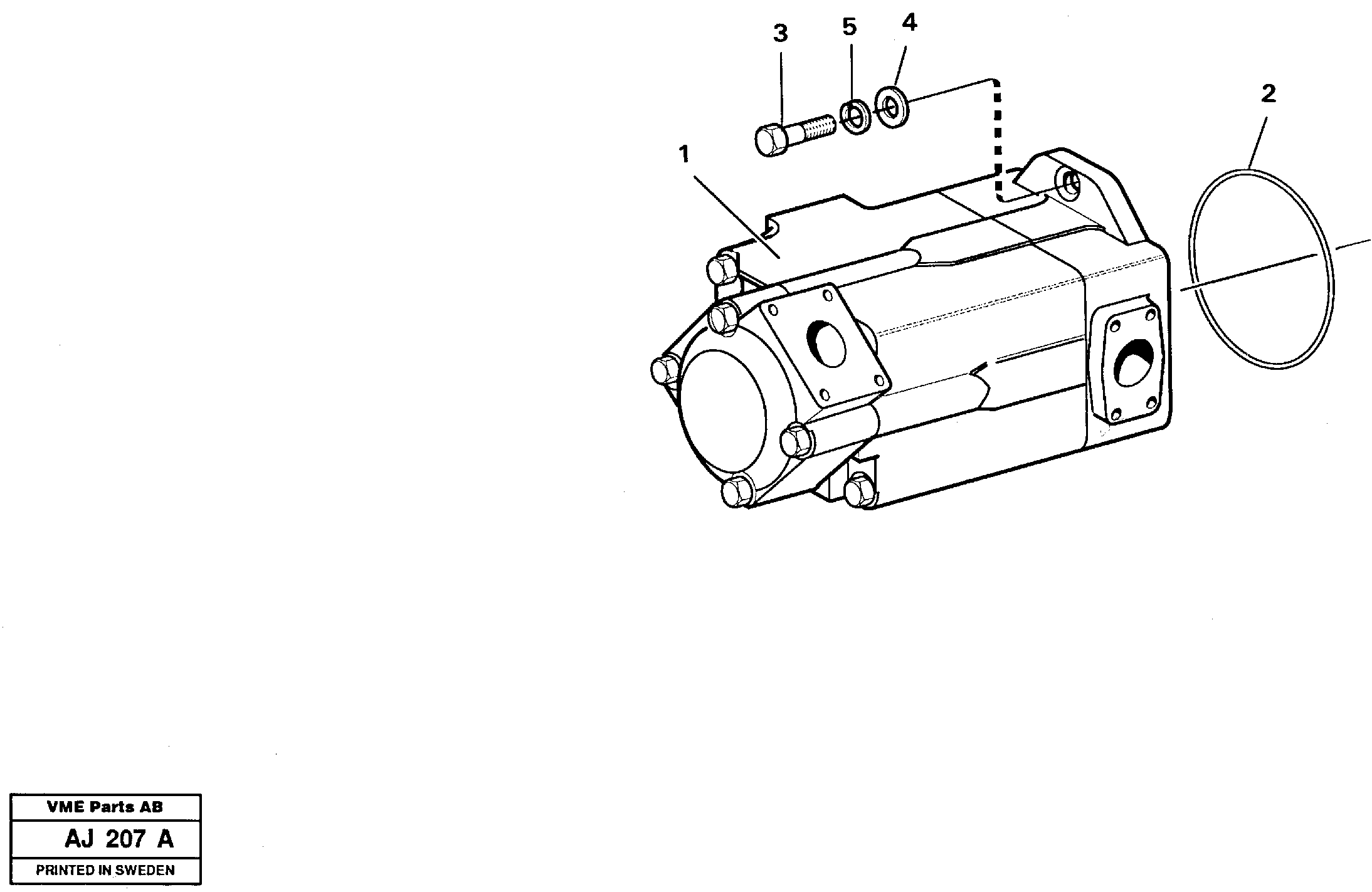 Схема запчастей Volvo L120B - 12066 Hydraulic - oil pump Assembly L120B VOLVO BM VOLVO BM L120B