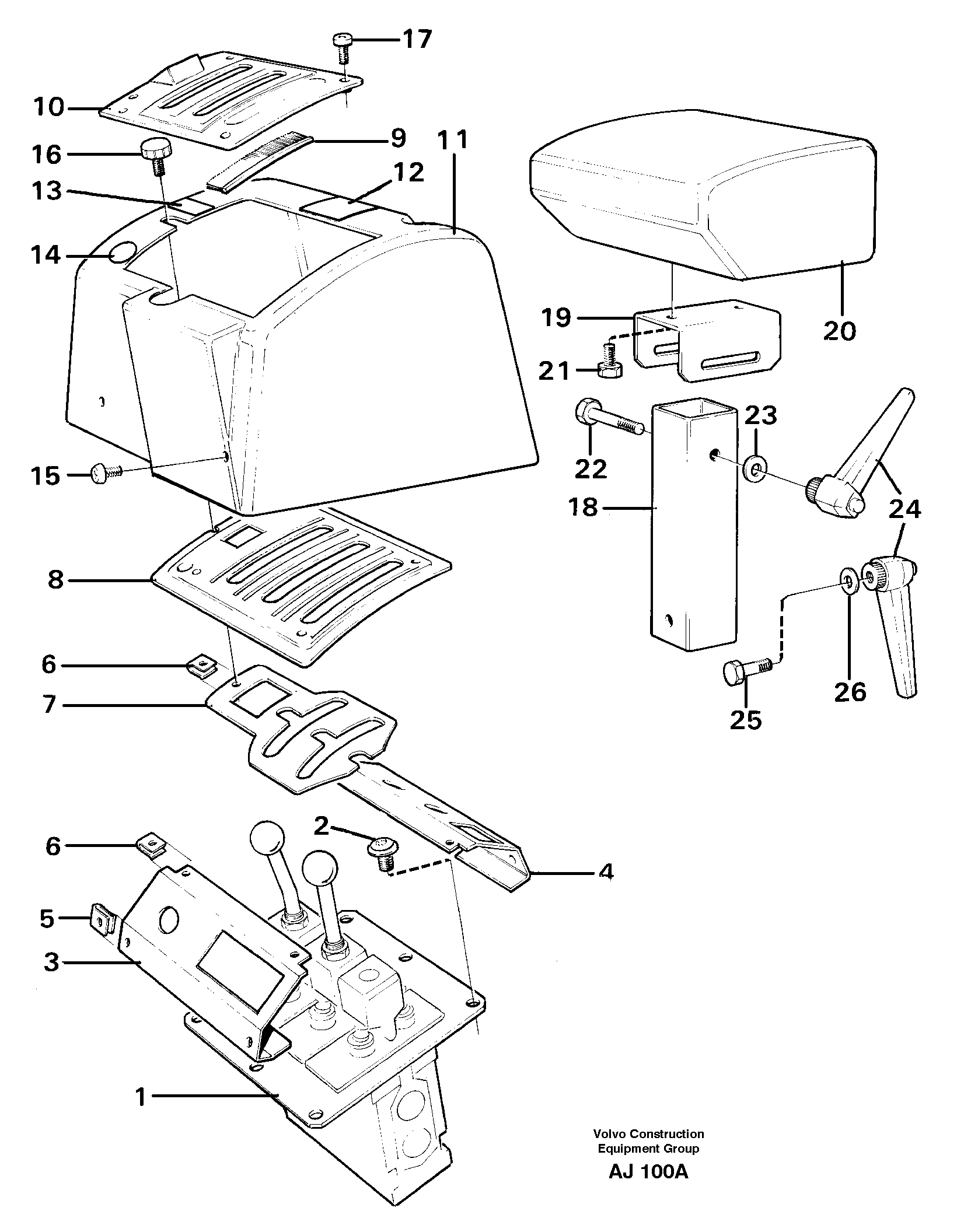 Схема запчастей Volvo L120B - 58347 Servo valve, assembly L120B VOLVO BM VOLVO BM L120B