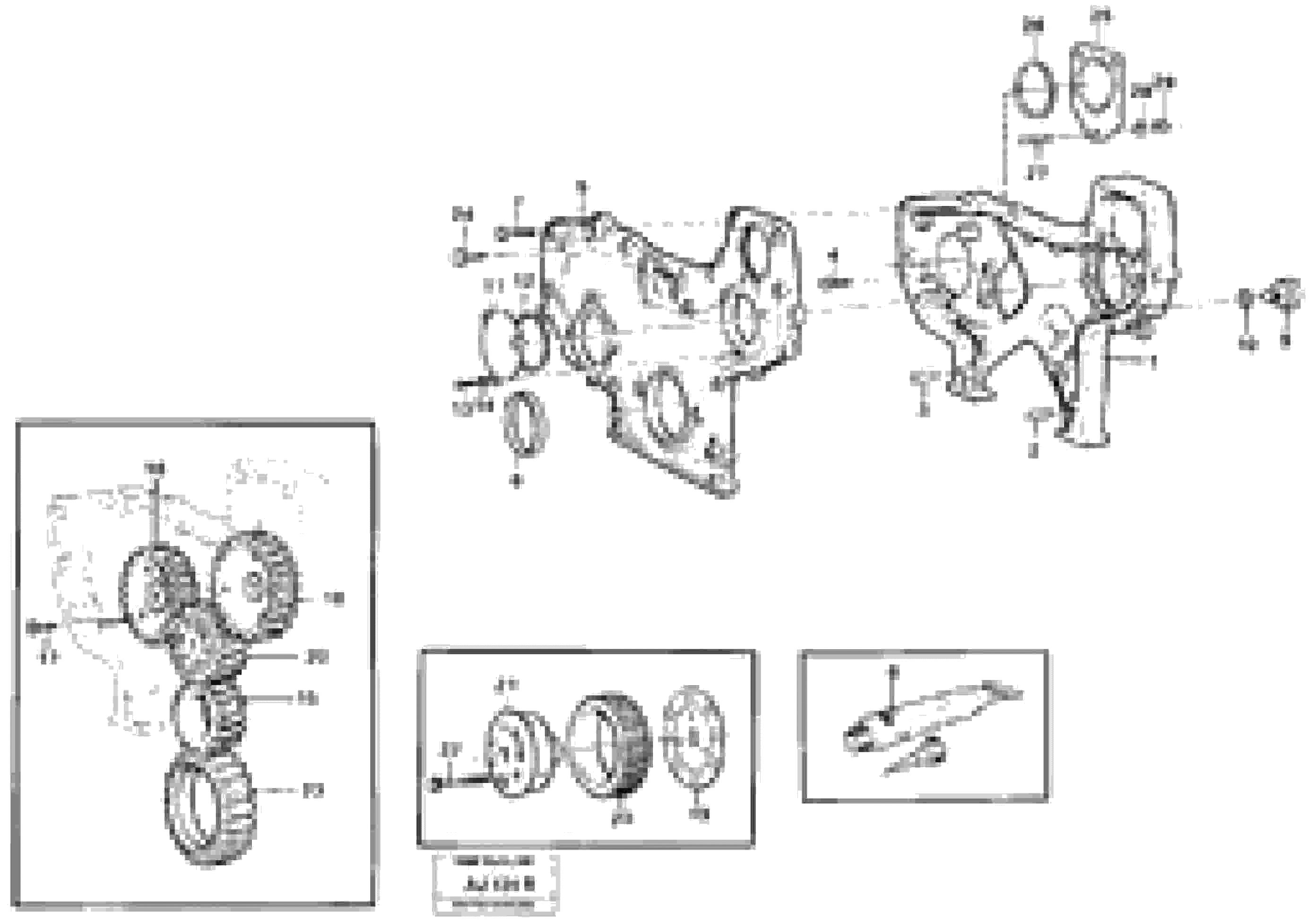 Схема запчастей Volvo L120B - 12012 Timing gear casing and gears L120B VOLVO BM VOLVO BM L120B