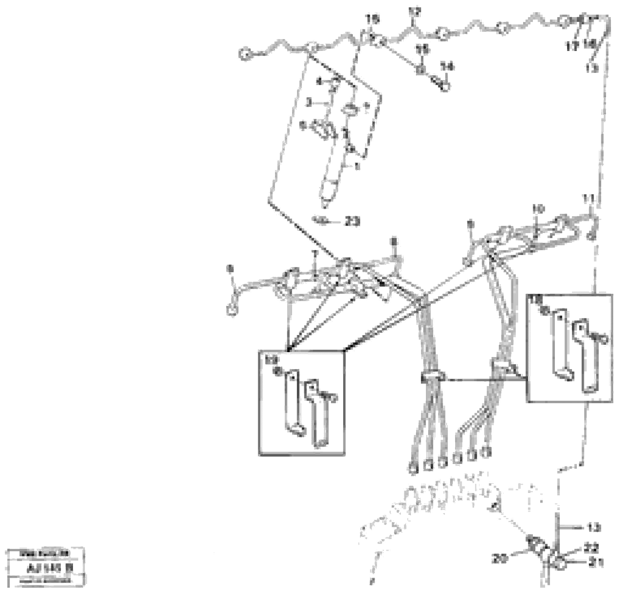 Схема запчастей Volvo L120B - 71989 Fuel lines, injectors L120B VOLVO BM VOLVO BM L120B