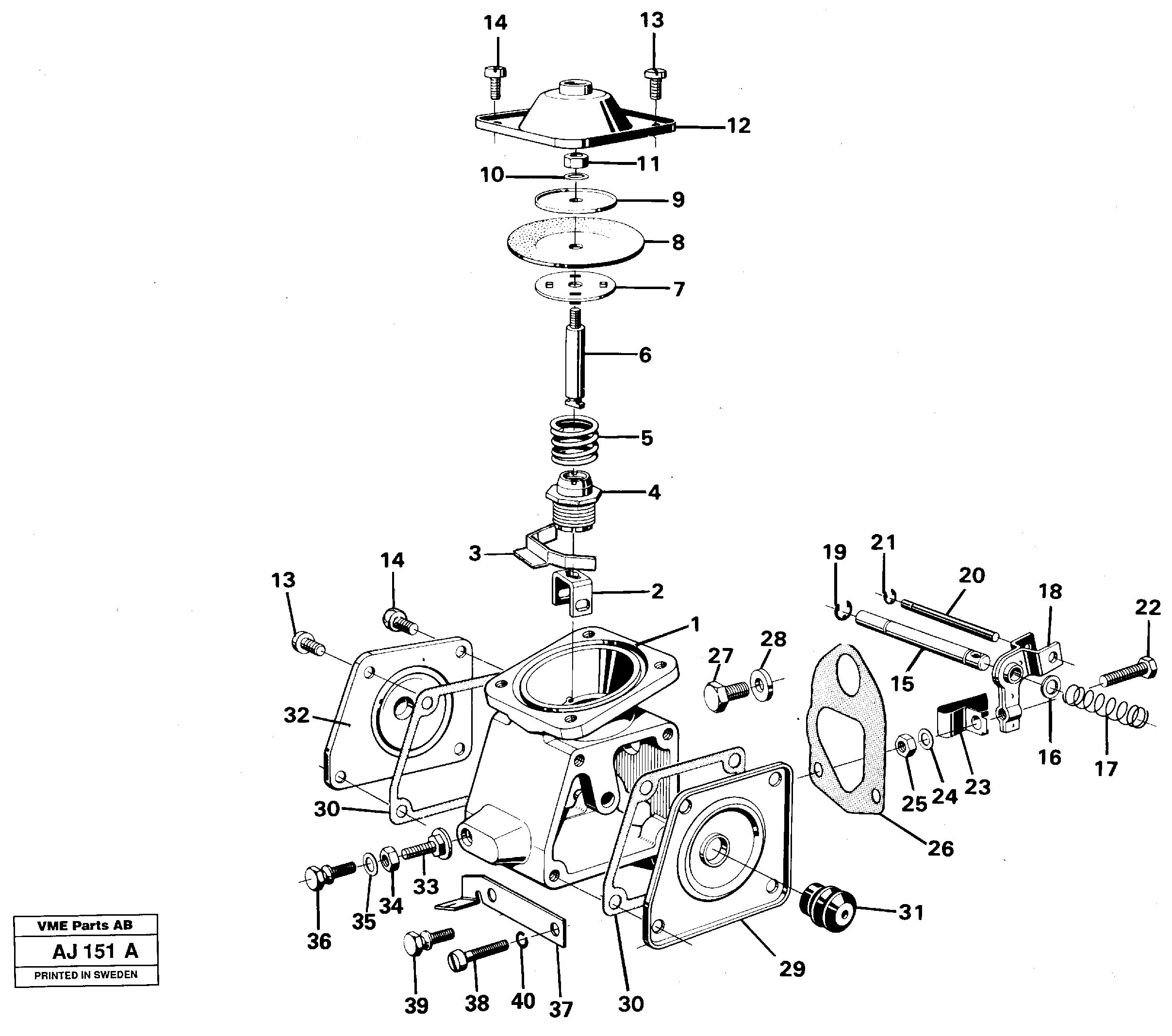 Схема запчастей Volvo L120B - 12023 Smoke limiter L120B VOLVO BM VOLVO BM L120B