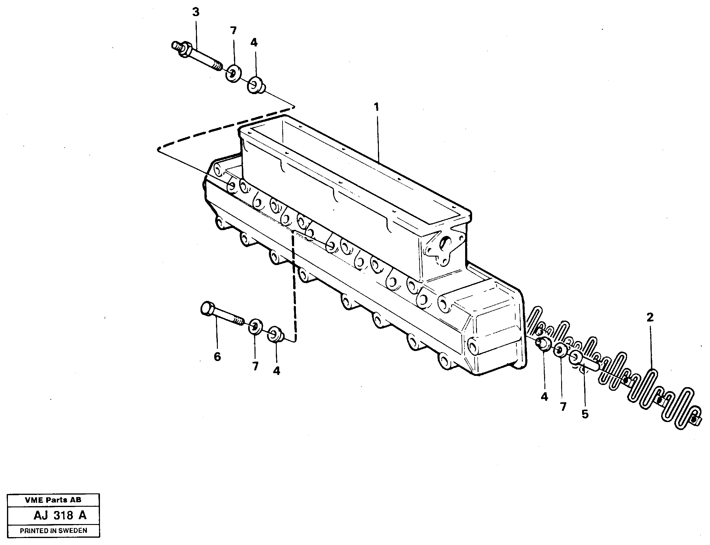 Схема запчастей Volvo L120B - 12025 Inlet manifold L120B VOLVO BM VOLVO BM L120B