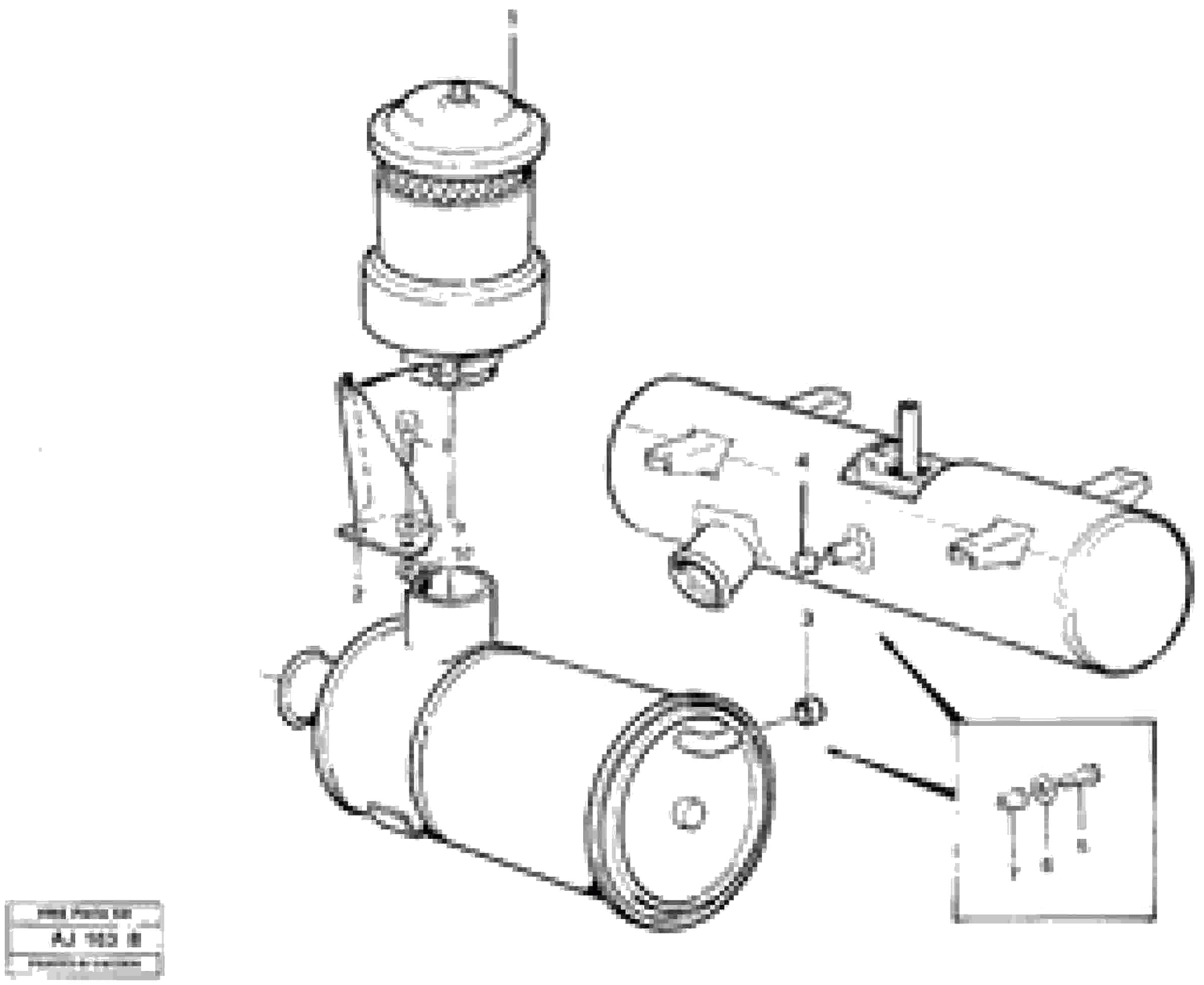 Схема запчастей Volvo L120B - 82274 Pre cleaner cyclone type L120B VOLVO BM VOLVO BM L120B