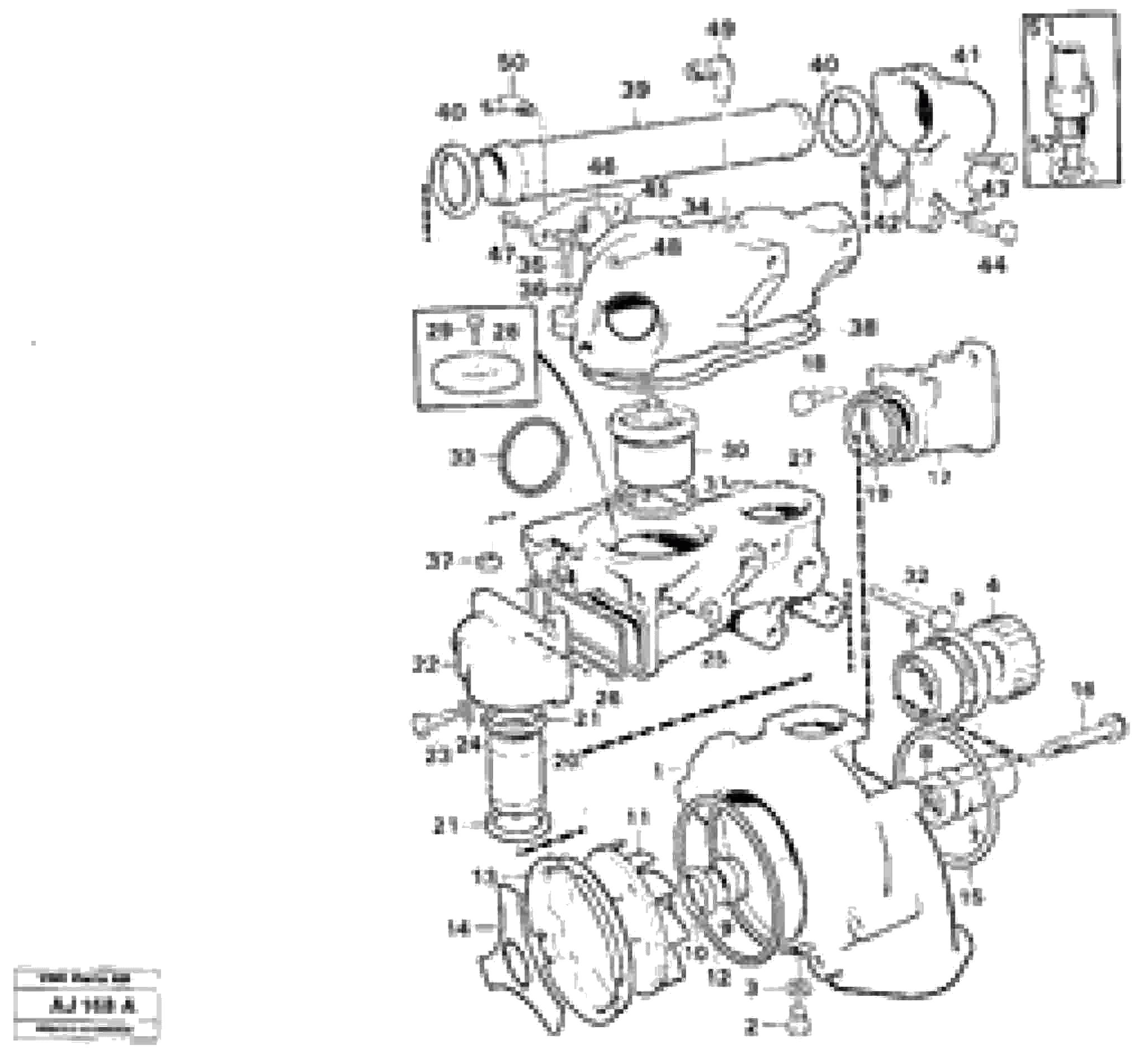 Схема запчастей Volvo L120B - 22394 Water pump and thermostat housing L120B VOLVO BM VOLVO BM L120B