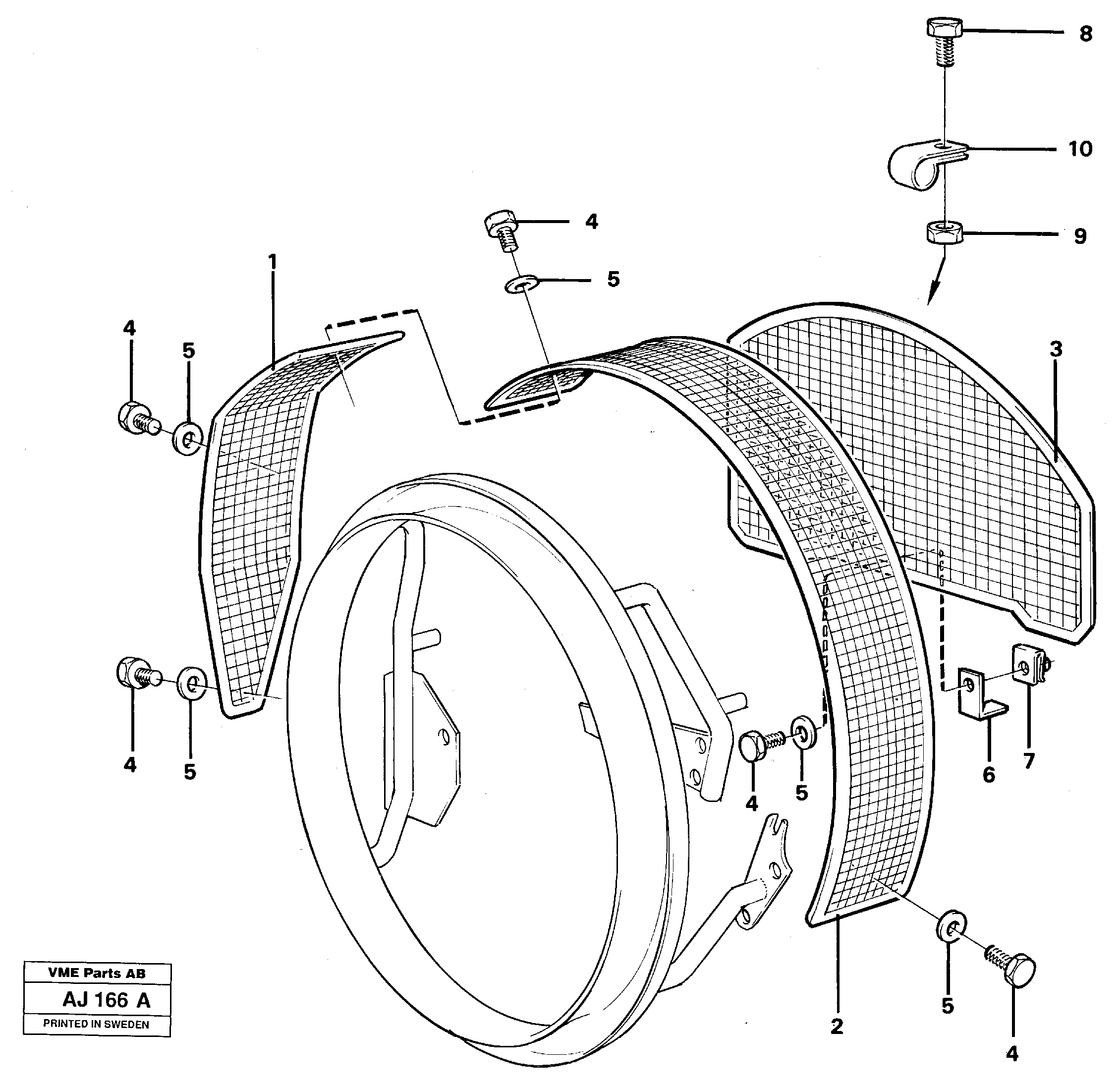 Схема запчастей Volvo L120B - 10404 Fan shroud L120B VOLVO BM VOLVO BM L120B