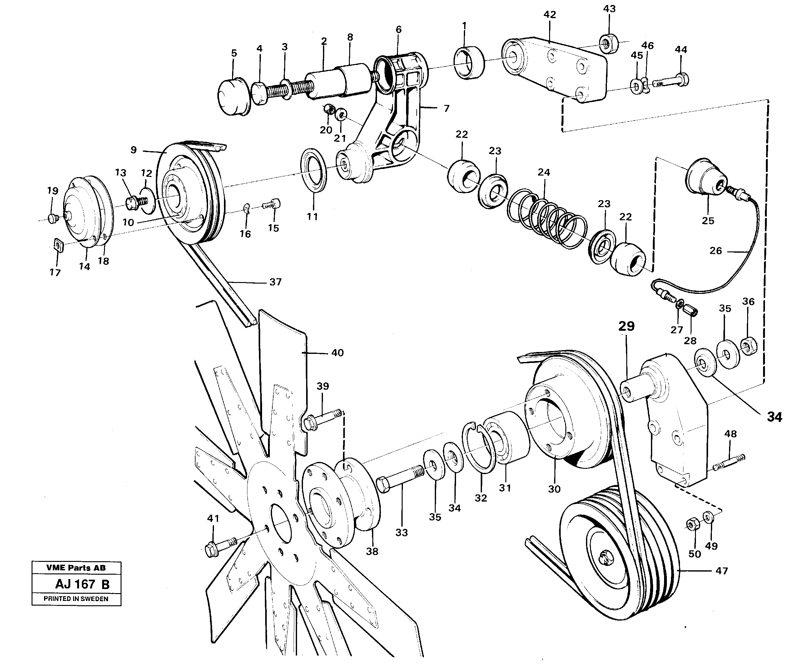 Схема запчастей Volvo L120B - 43954 Belt transmission L120B VOLVO BM VOLVO BM L120B